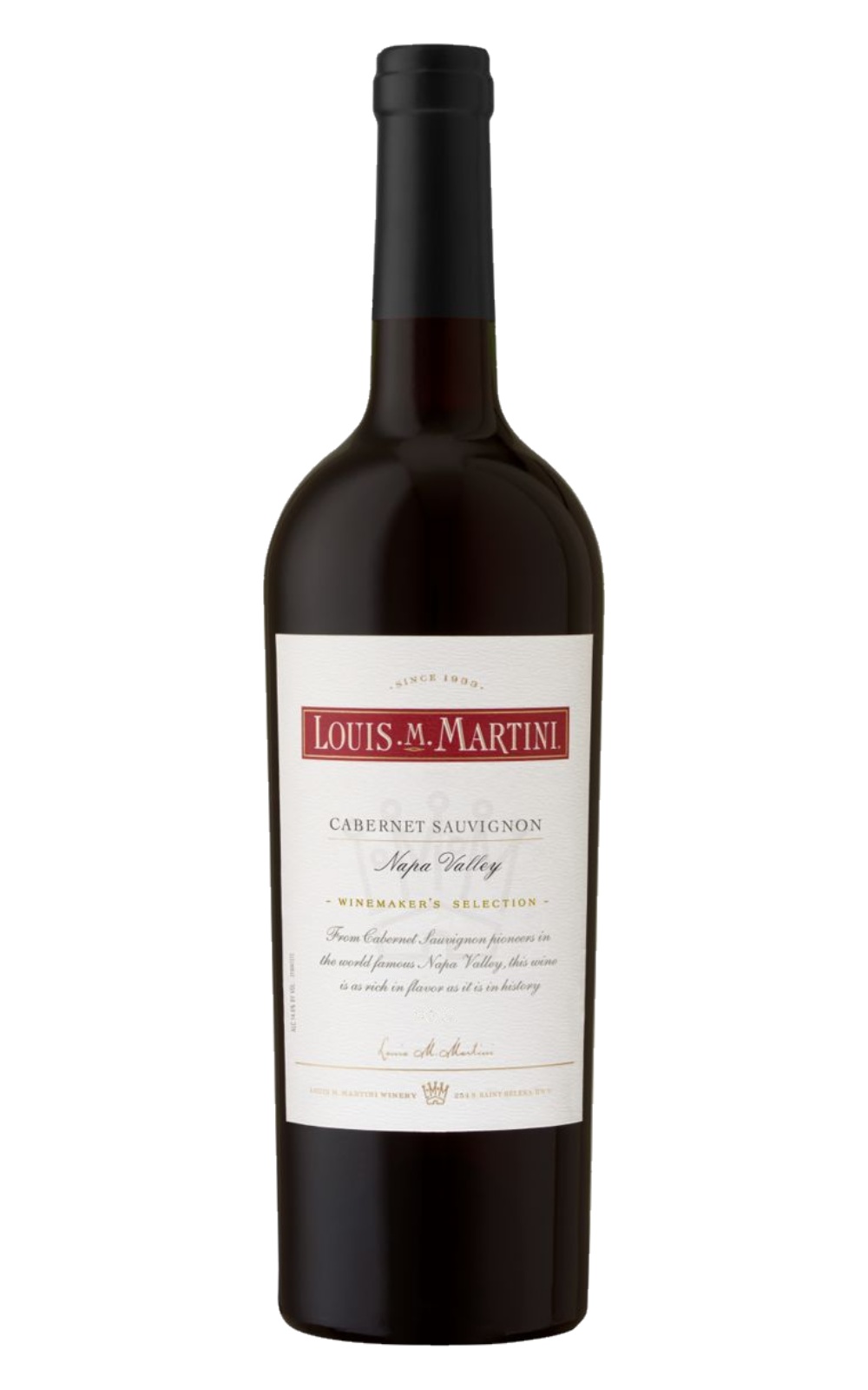 Louis M Martini Winery Napa Valley Cabernet Sauvignon 2019 路易 馬汀尼酒莊 納帕谷 卡本內蘇維濃紅酒