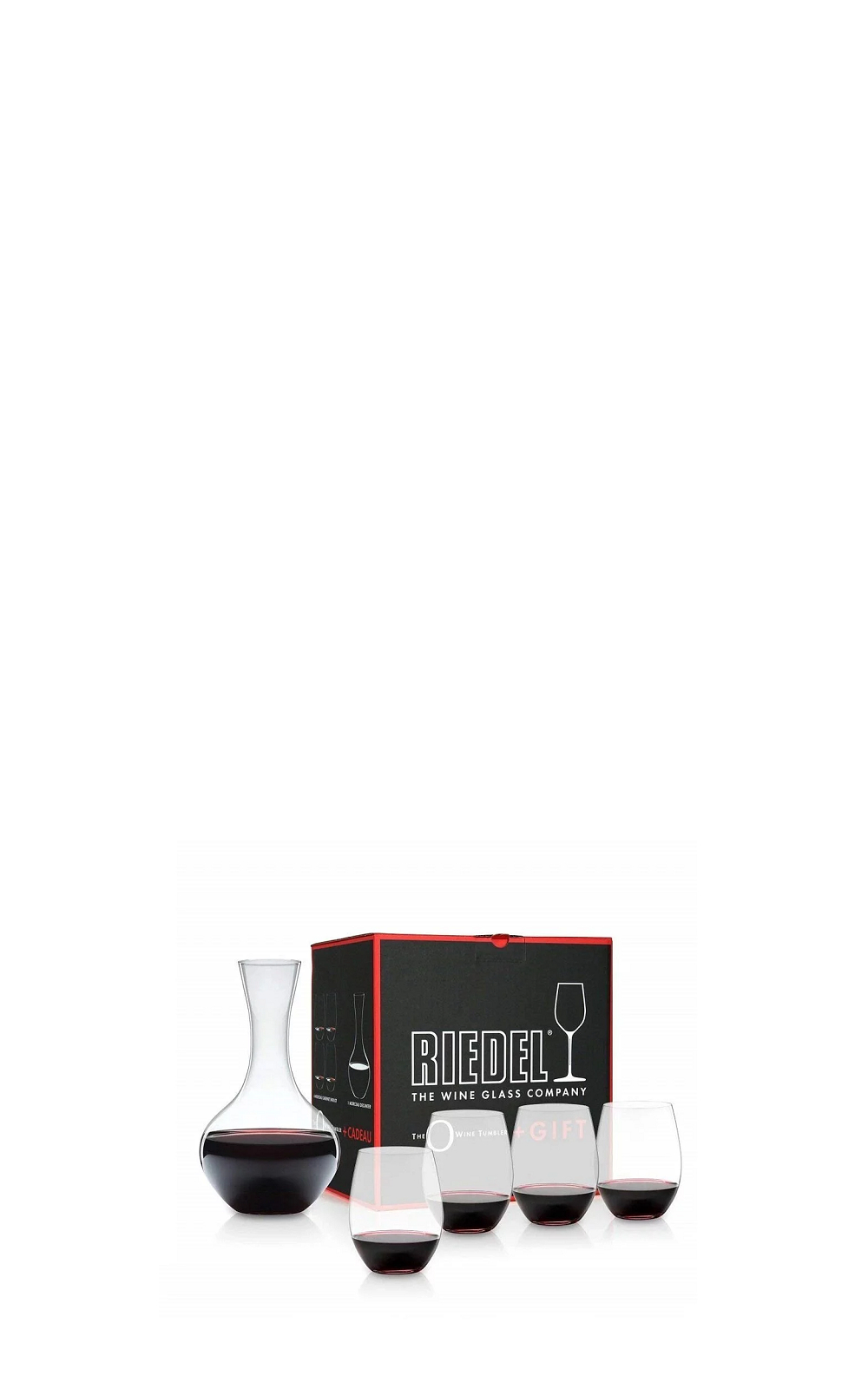 Riedel The O Tumbler Cabernet 4 pcs Decanter 1 pc Riedel 酒杯 O杯系列 卡本內酒杯 四入 醒酒器組合