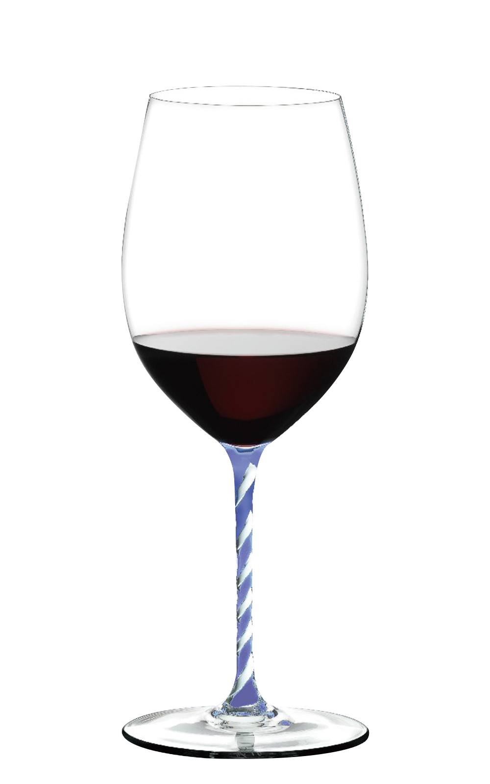 Riedel Fatto A Mano Cabernet Merlot Riedel 酒杯 彩梗手工系列 卡本內 梅洛紅酒杯 海洋晴空 藍白杯梗