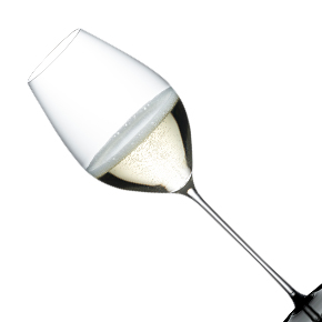 Riedel-Fatto A Mano Black Tie Champagne