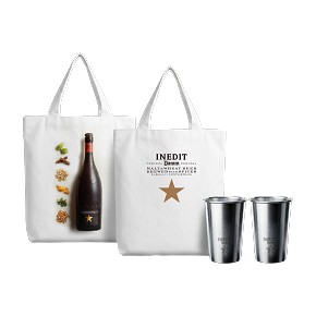 Estrella Damm 周邊-INEDIT時尚保冷袋*1 + 金星鋼杯*2