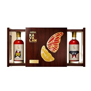 Kavalan-Peated Malt Mizunara Oak & Mizunara Oak Single Malt Whisky Cask Strength (White Label 2-Bott