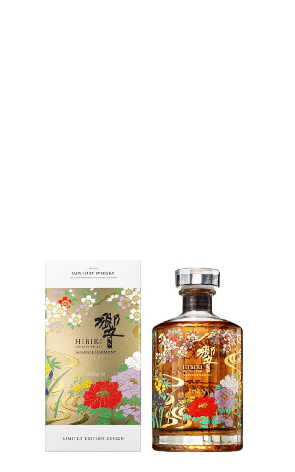 Hibiki Japanese Harmony Ryusui Hyakka Blended Japanese Whisky Limited Edition Design 響 百花流水 調和日本威士忌 2021限定設計