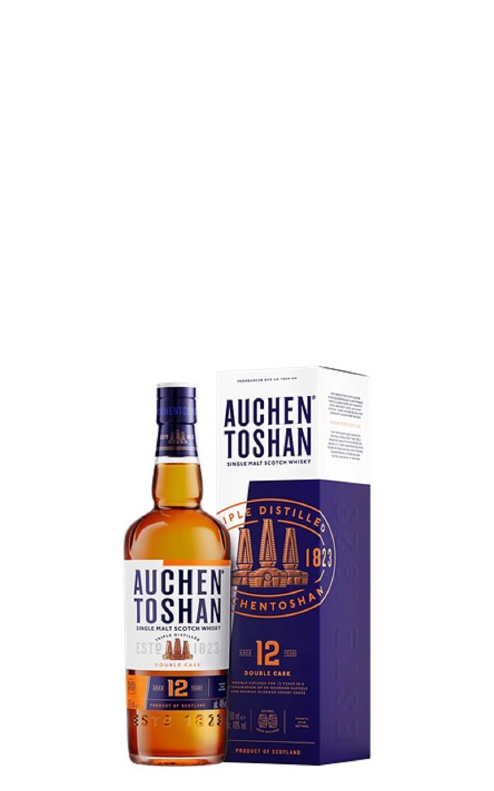Auchentoshan Double Cask Aged 12 Years Single Malt Scotch Whisky 歐肯 雙桶 12年單一麥芽蘇格蘭威士忌