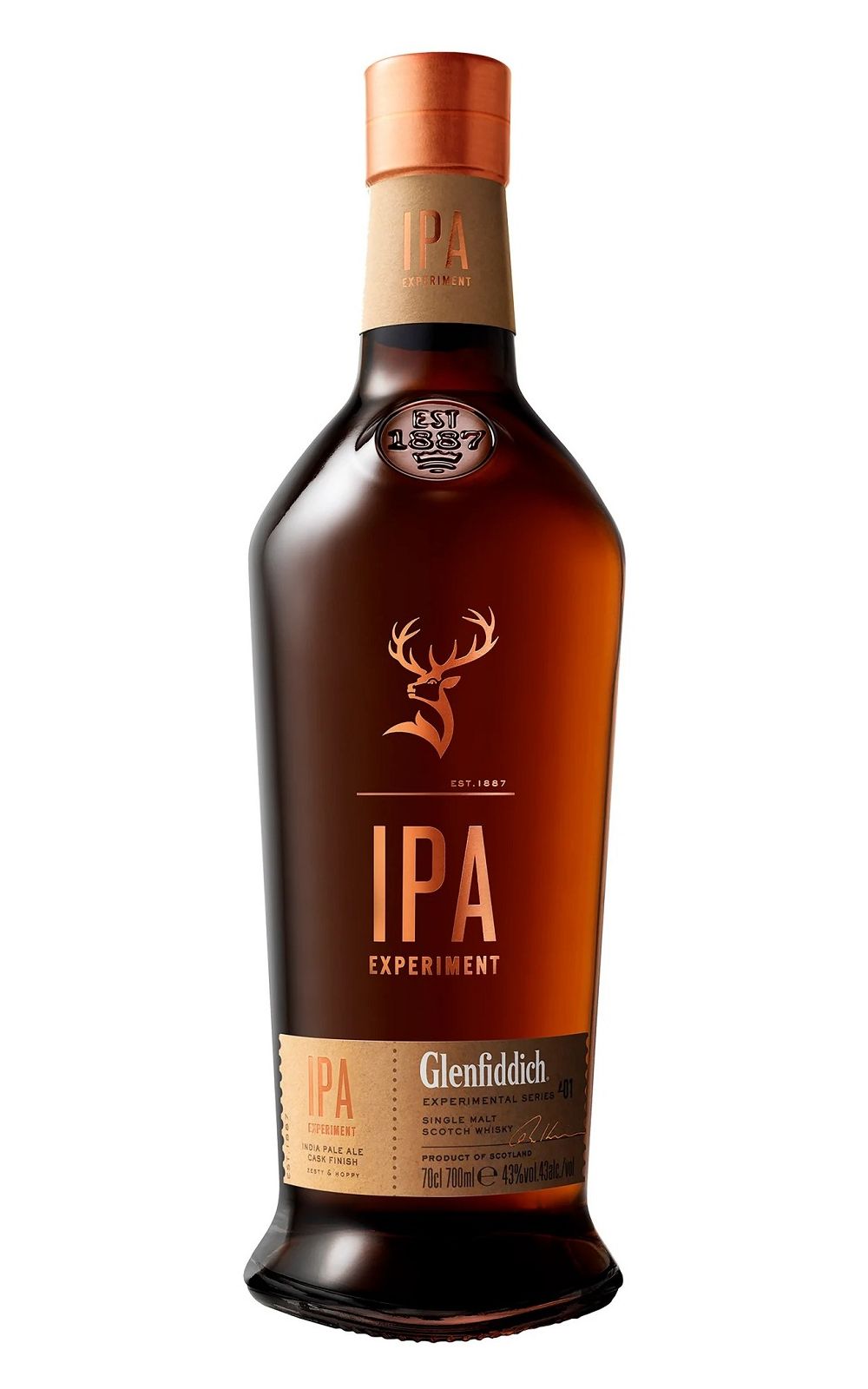 Glenfiddich Experimental Series IPA Experiment Single Malt Scotch Whisky 格蘭菲迪蒸餾廠 實驗室系列 精釀啤酒IPA風味桶 單一麥芽蘇格蘭威士忌