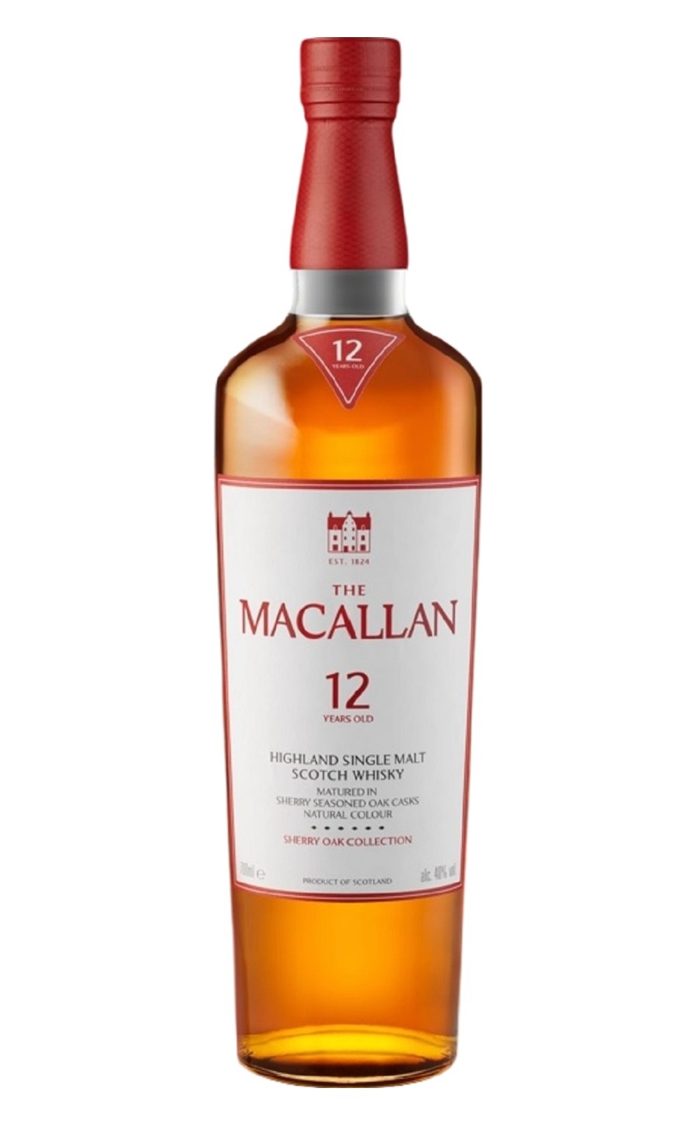 The Macallan Sherry Oak Collection 12 Years Old Highland Single Malt Scotch Whisky 麥卡倫 雪莉桶系列 12年 高地單一麥芽蘇格蘭威士忌