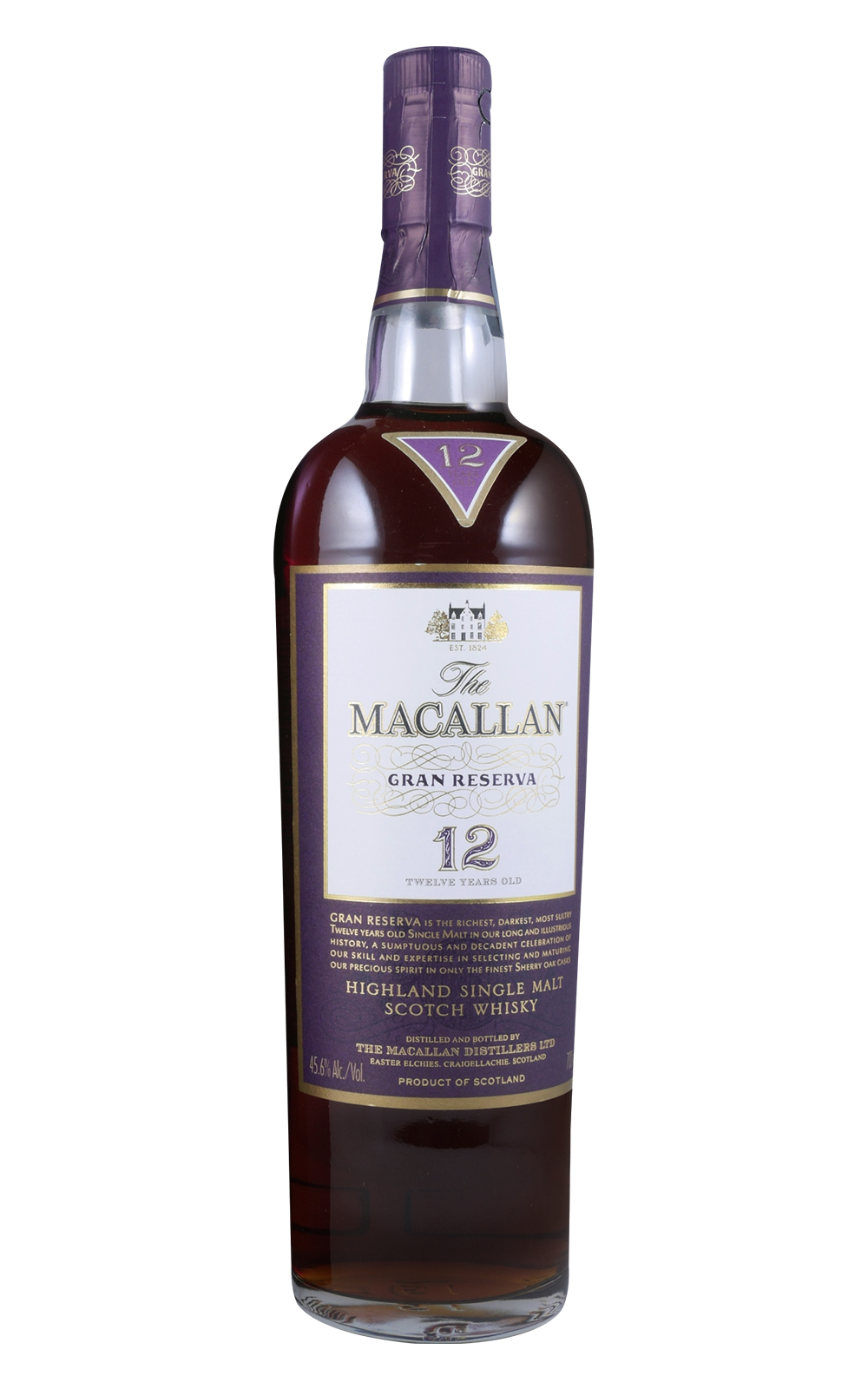 The Macallan Gran Reserva 12 Years Old Highland Single Malt Scotch Whisky 麥卡倫 紫鑽 12年高地單一麥芽蘇格蘭威士忌 第六版