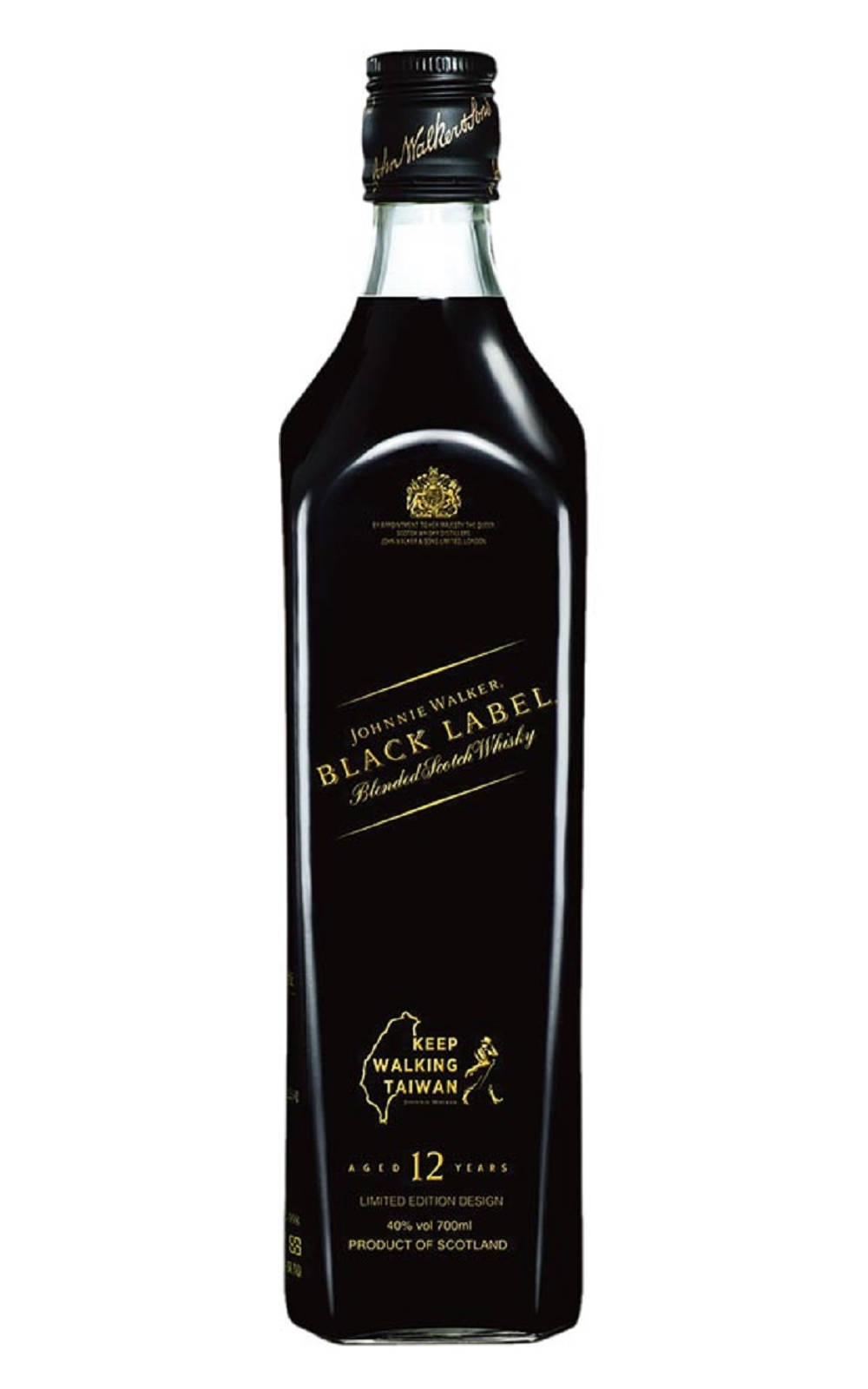 Johnnie Walker Black Label Keep Walking Taiwan Aged 12 Years Blended Scotch Whisky 約翰走路 黑牌 台灣向前行 12年調和蘇格蘭威士忌