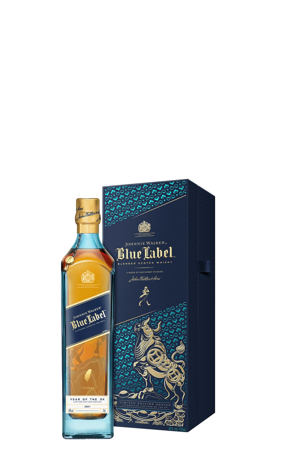 Johnnie Walker Blue Label Year of the Ox Blended Scotch Whisky 約翰走路 藍牌 牛年典藏 調和蘇格蘭威士忌