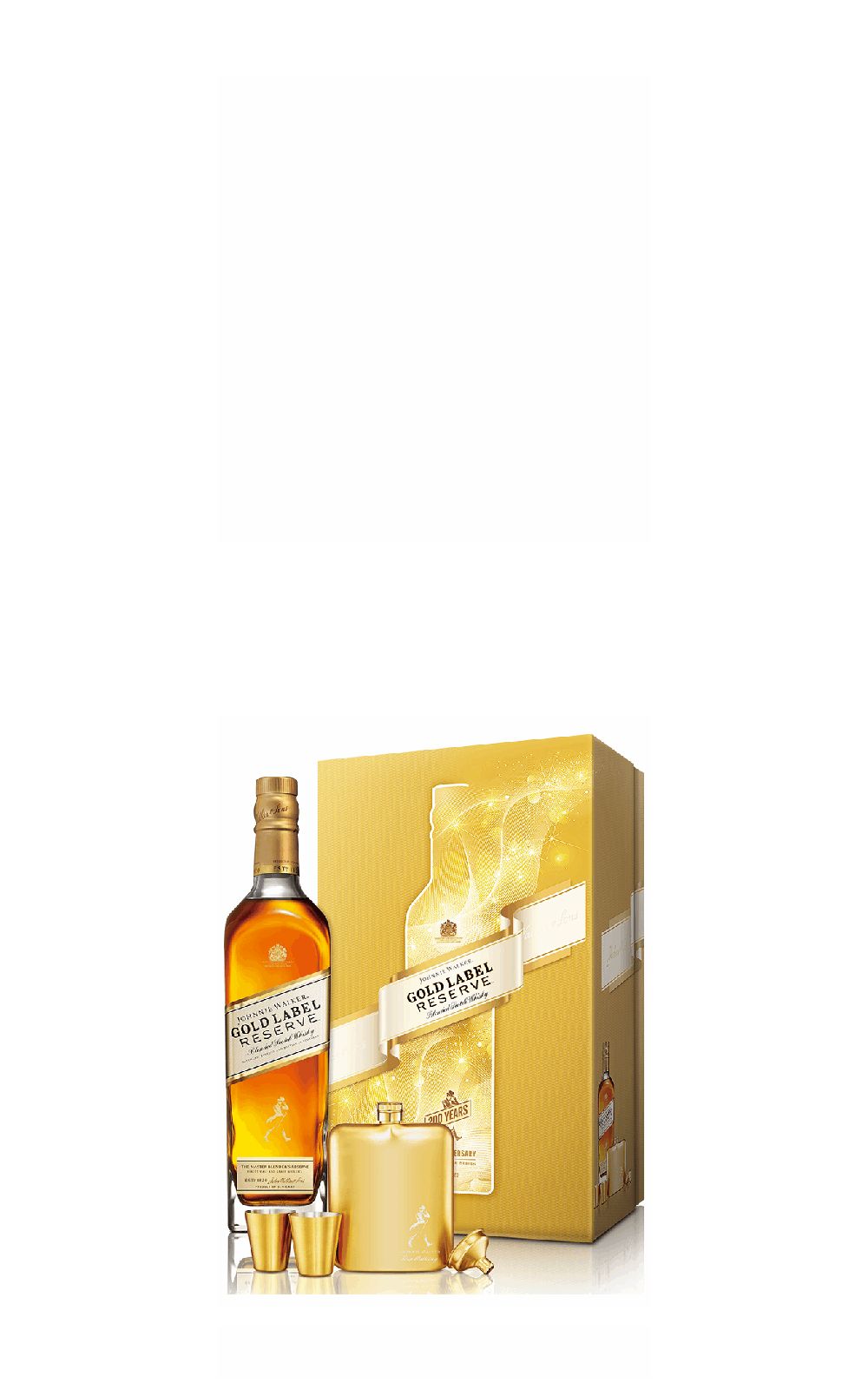 Johnnie Walker Gold Label Reserve Blended Scotch Whisky 2021 Gift Box 約翰走路 金牌 珍藏調和蘇格蘭威士忌 2021金淬奢饗禮盒組