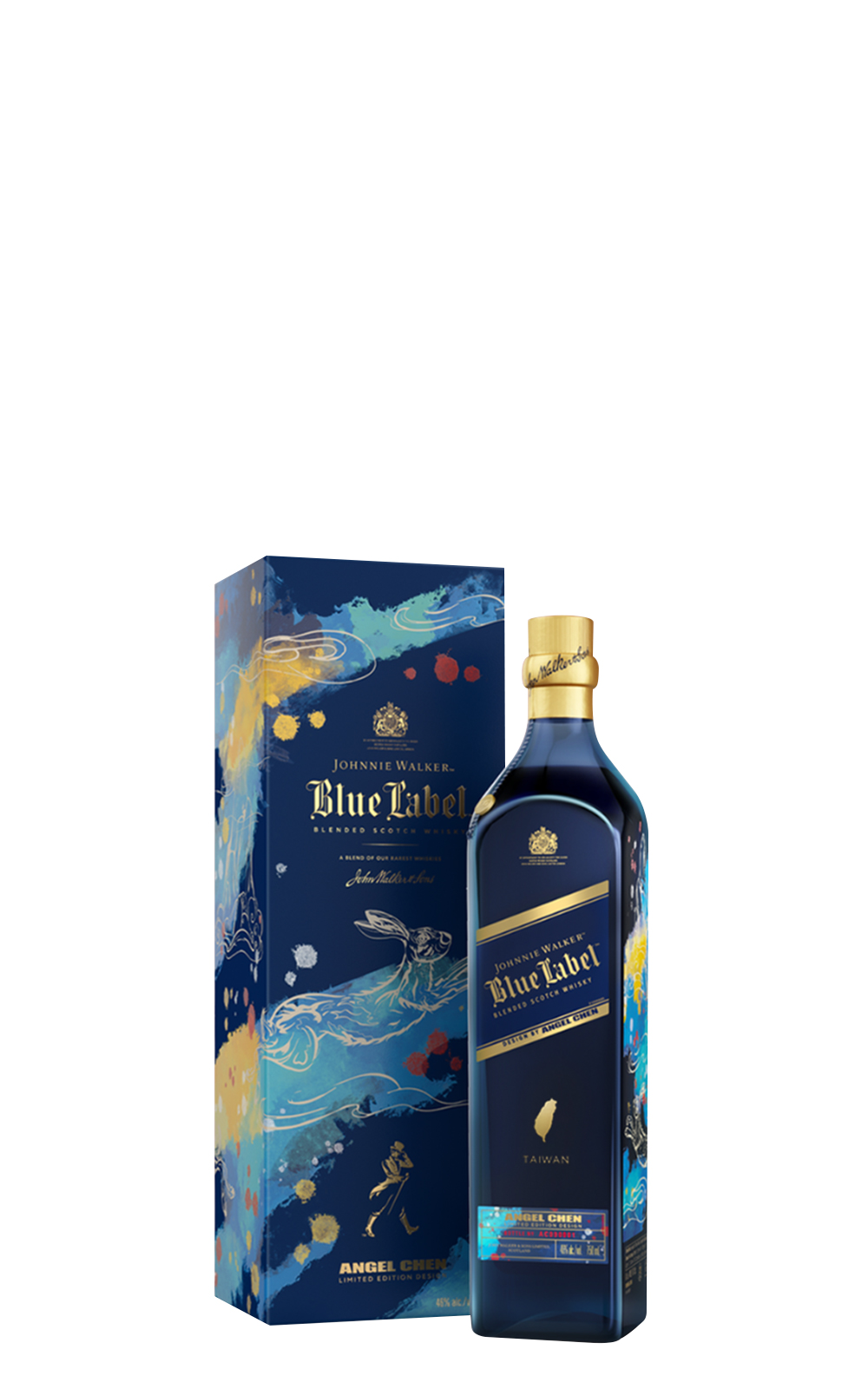 Johnnie Walker Blue Label Year of The Rabbit Blended Scotch Whisky Designed by Angel Chen 約翰走路 藍牌 躍兔迎春 調和蘇格蘭威士忌 陳安琪設計版