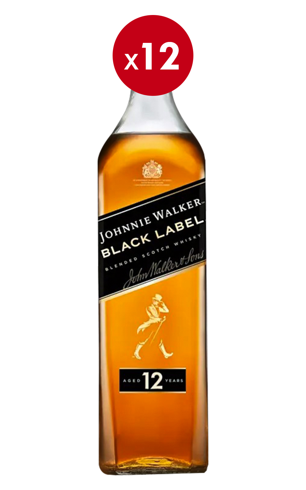 Johnnie Walker Black Label Aged 12 Years Blended Scotch Whisky 700ml 12 約翰走路 黑牌 12年調和蘇格蘭威士忌 700ml 12