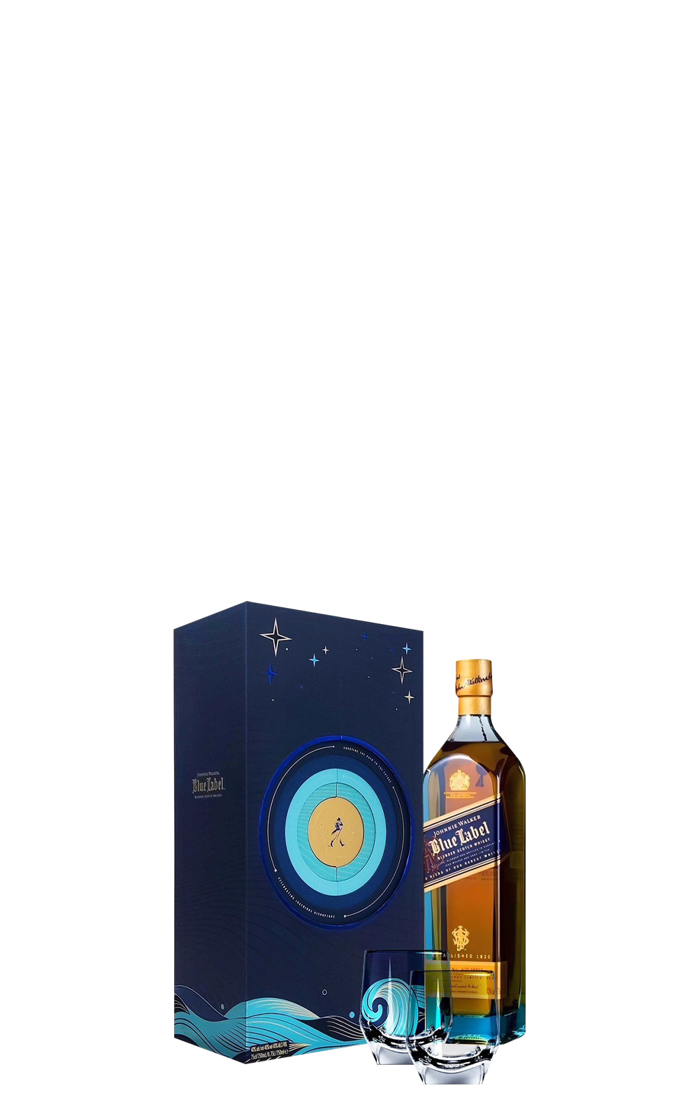 Johnnie Walker Blue Label Blended Scotch Whisky 2025 Gift Box 約翰走路 藍牌 調和蘇格蘭威士忌 2025禮盒杯組