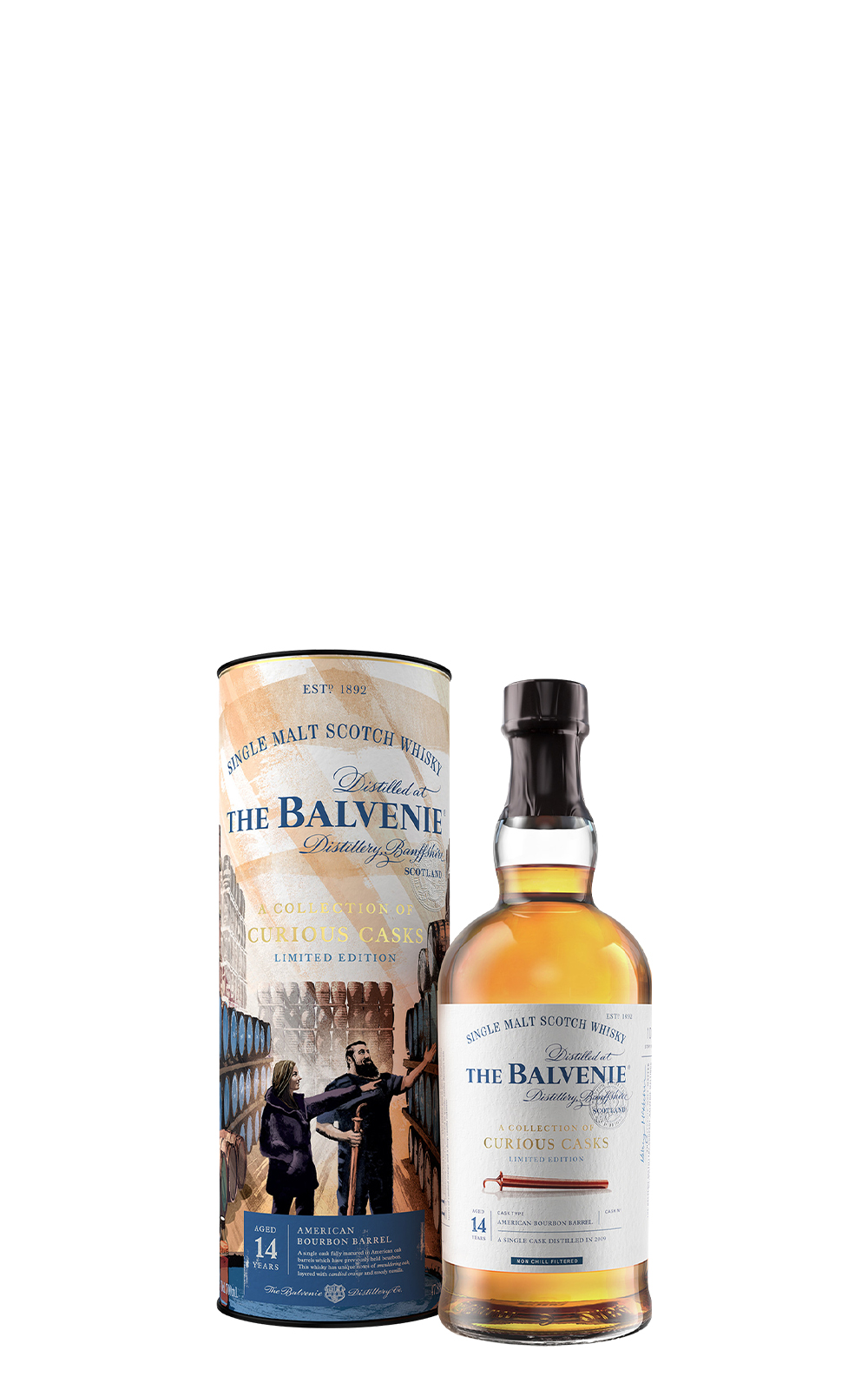Balvenie A Collection of Curious Casks American Bourbon Barrel Aged 14 Years Single Malt Scotch Whisky 百富蒸餾廠 窖藏奇遇系列 美國波本桶 14年單一麥芽蘇格蘭威士忌