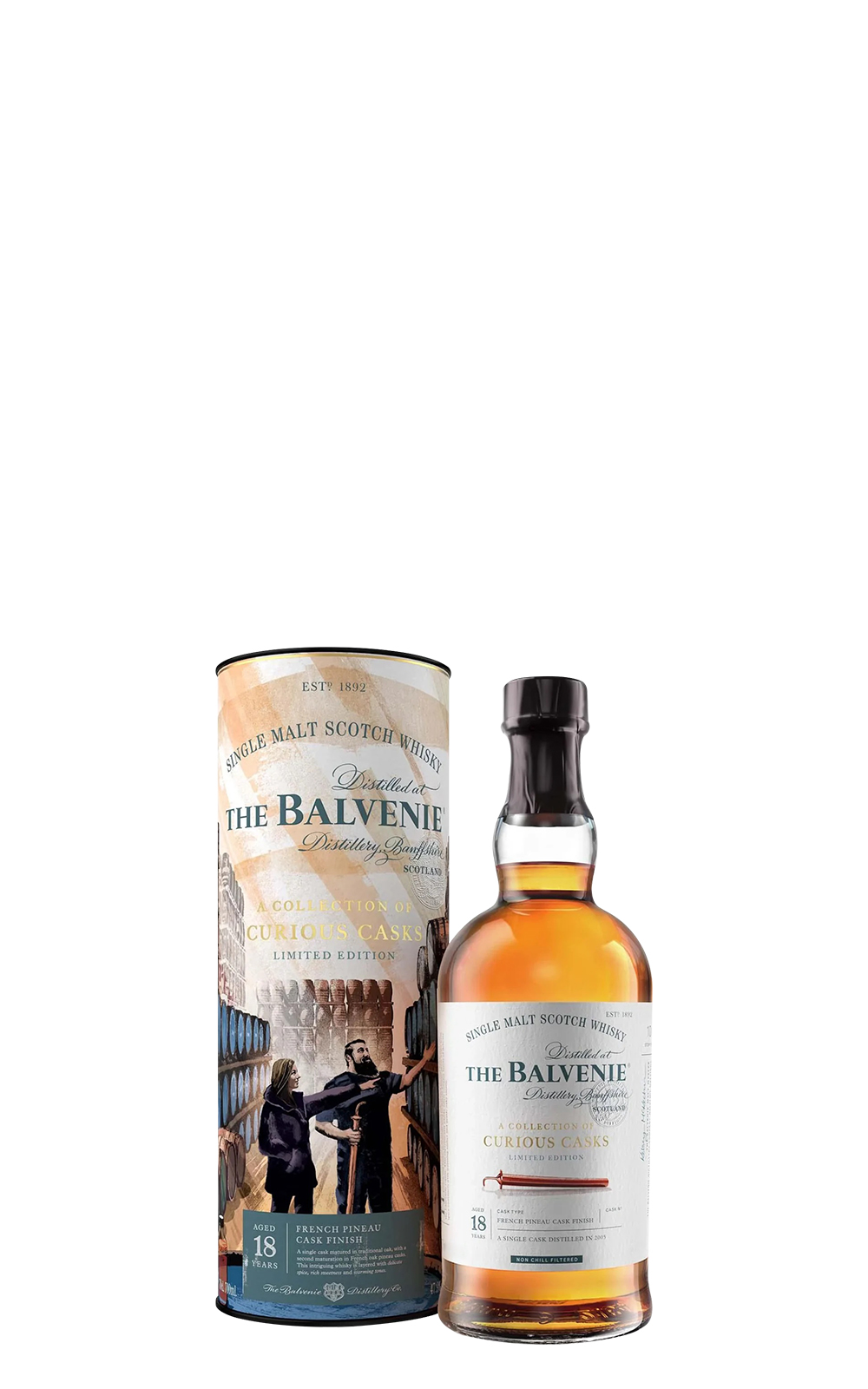 Balvenie A Collection of Curious Casks French Pineau Cask Aged 18 Years Single Malt Scotch Whisky 百富蒸餾廠 窖藏奇遇系列 法國皮諾甜酒桶 18年單一麥芽蘇格蘭威士忌