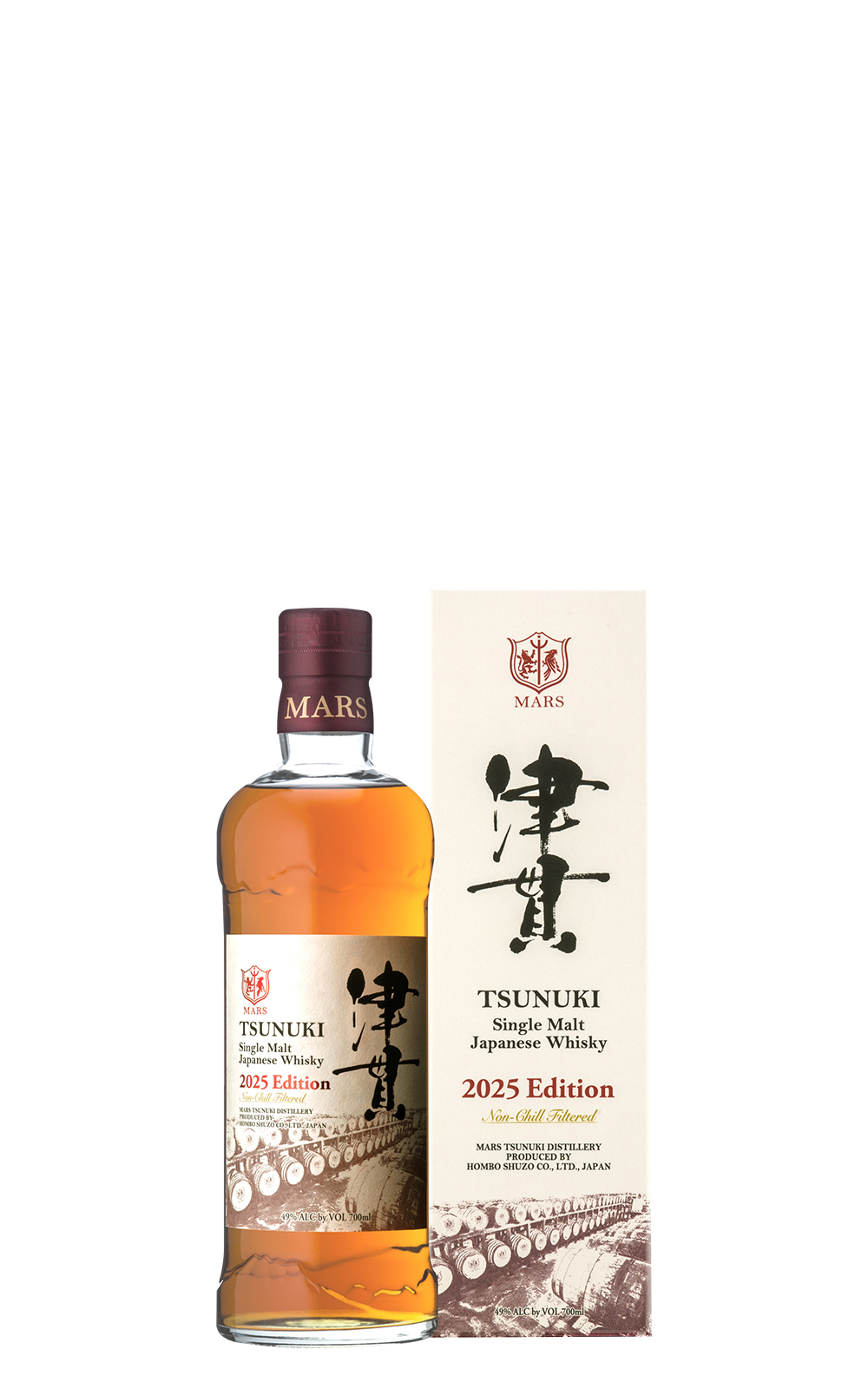 Mars Tsunuki Distillery Mars Tsunuki 2025 Edition Single Malt Japanese Whisky Mars 津貫蒸餾廠 Mars 津貫 2025 單一麥芽日本威士忌