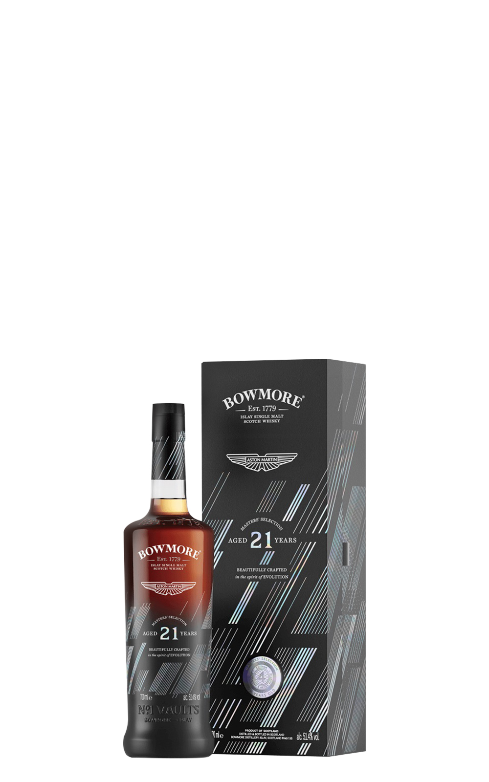 Bowmore Aston Martin Masters Selection Edition 4 Aged 21 Years Islay Single Malt Scotch Whisky 波摩蒸餾廠 奧斯頓馬丁大師鉅作系列 第4版 21年艾雷島單一麥芽蘇格蘭威士忌