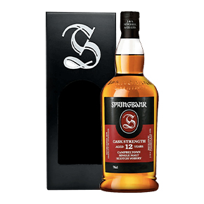 Springbank Distillery-Aged 12 Years Batch #26 Cask Strength Single Malt Scotch Whisky (With Wooden C