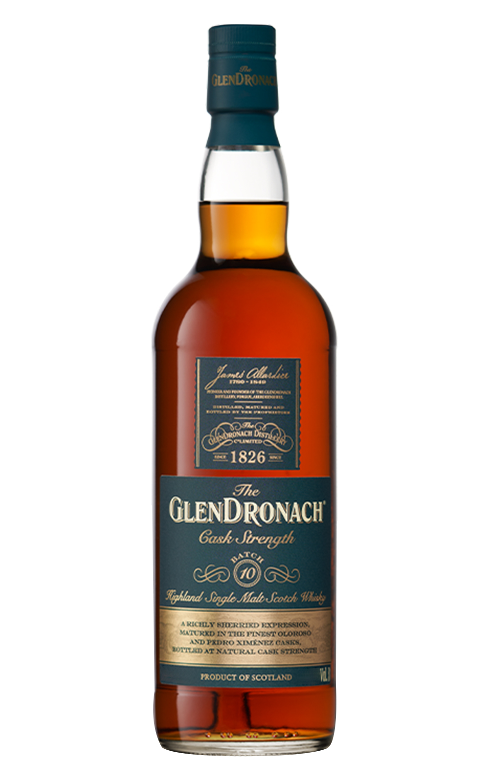 GlenDronach Cask Strength Batch 10 Highland Single Malt Scotch Whisky 格蘭多納蒸餾廠 桶裝強度原酒第10版 單一麥芽蘇格蘭威士忌