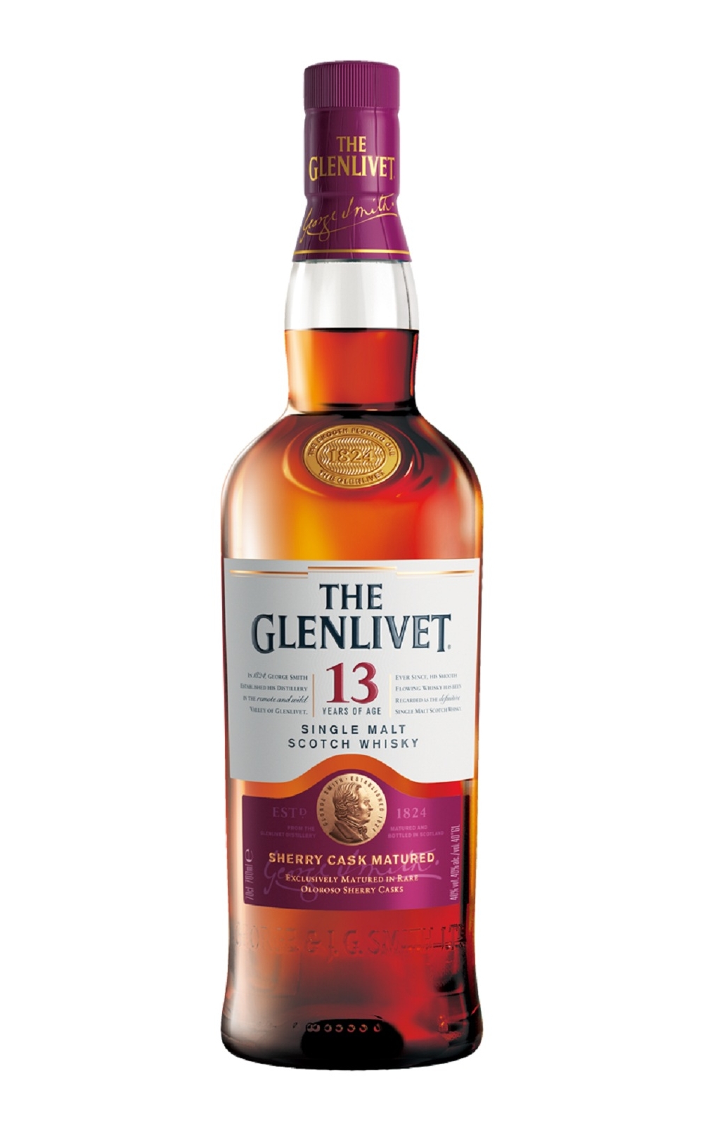 The Glenlivet 13 Years of Age Sherry Cask Matured Single Malt Scotch Whisky 格蘭利威 13年雪莉桶 單一麥芽蘇格蘭威士忌