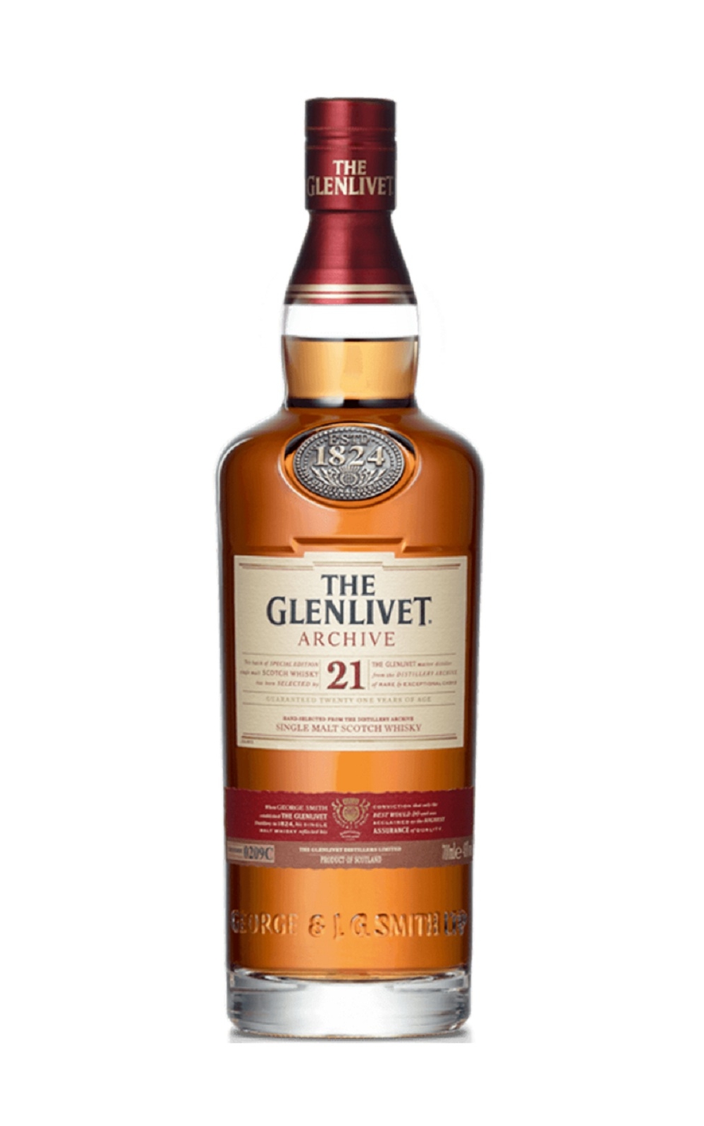 The Glenlivet Archive 21 Years of Age Single Malt Scotch Whisky 格蘭利威 21年單一麥芽蘇格蘭威士忌