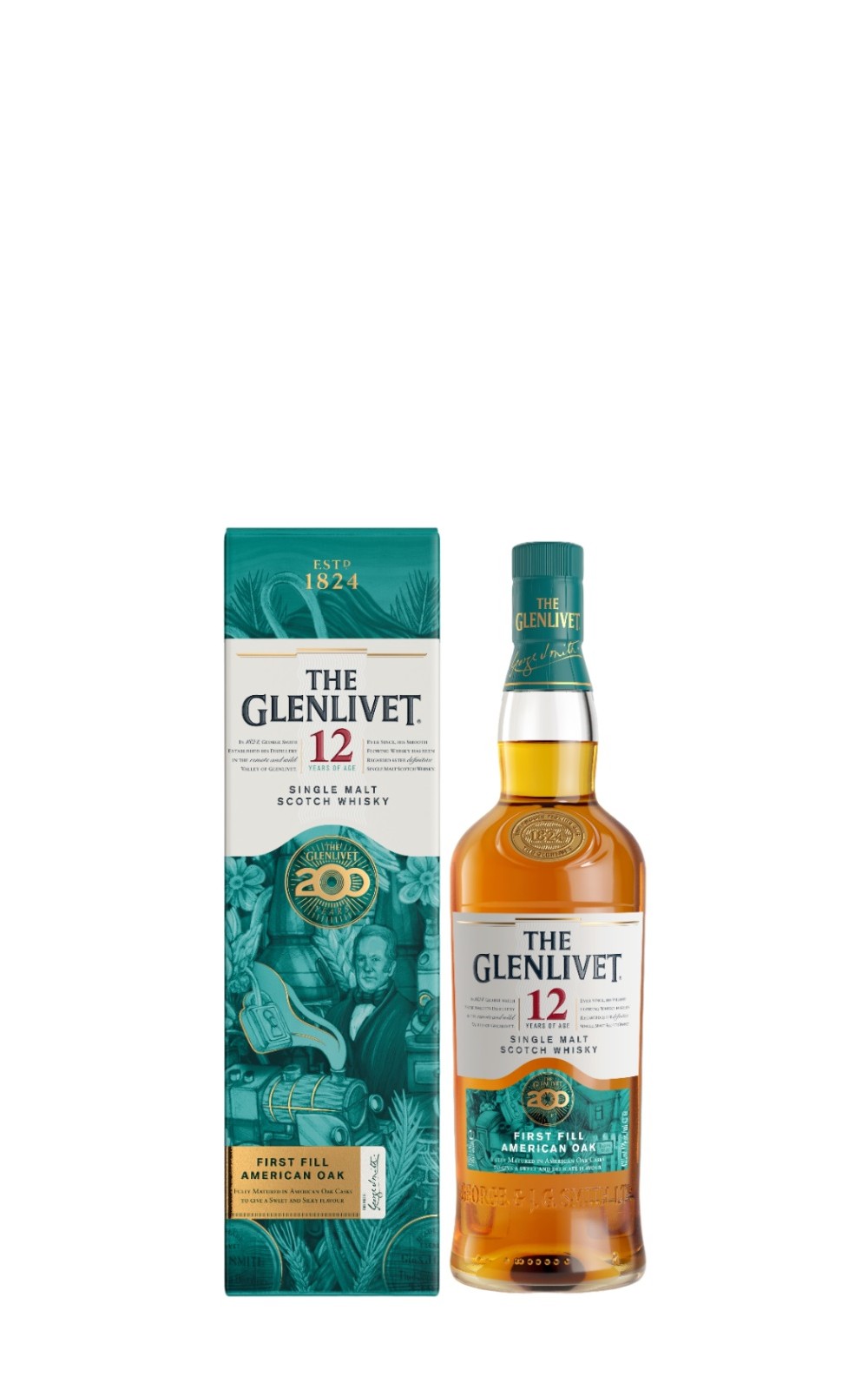 The Glenlivet 12 Years of Age First Fill American Oak Single Malt Scotch Whisky 200 Year Anniversary Edition 格蘭利威 12年初次美國桶 單一麥芽蘇格蘭威士忌 200週年限定版