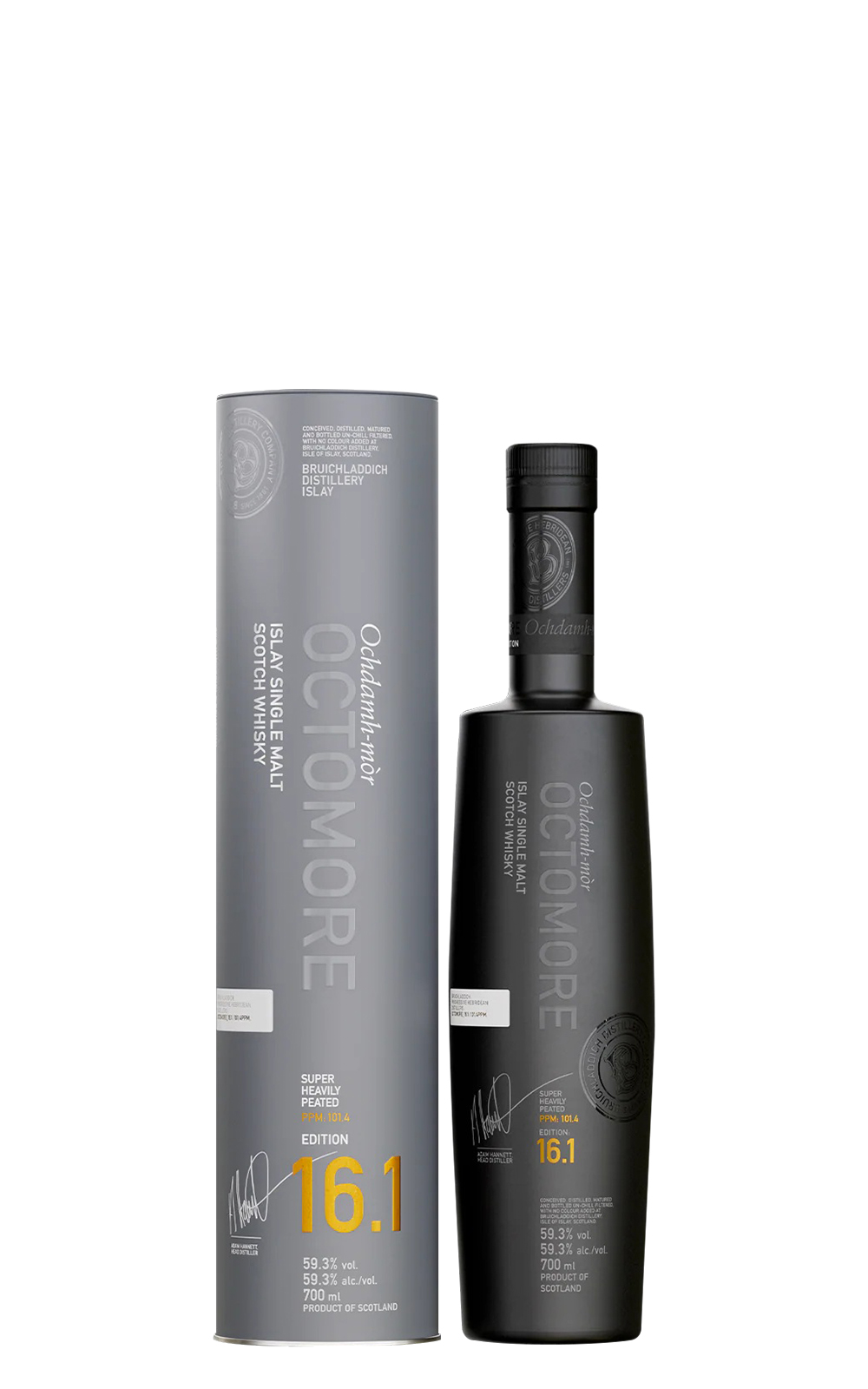Bruichladdich Distillery Octomore Edition 16 1 Super Heavily Peated Islay Single Malt Scotch Whisky 布萊迪蒸餾廠 奧特摩系列 版本16 1 艾雷島 單一麥芽蘇格蘭威士忌