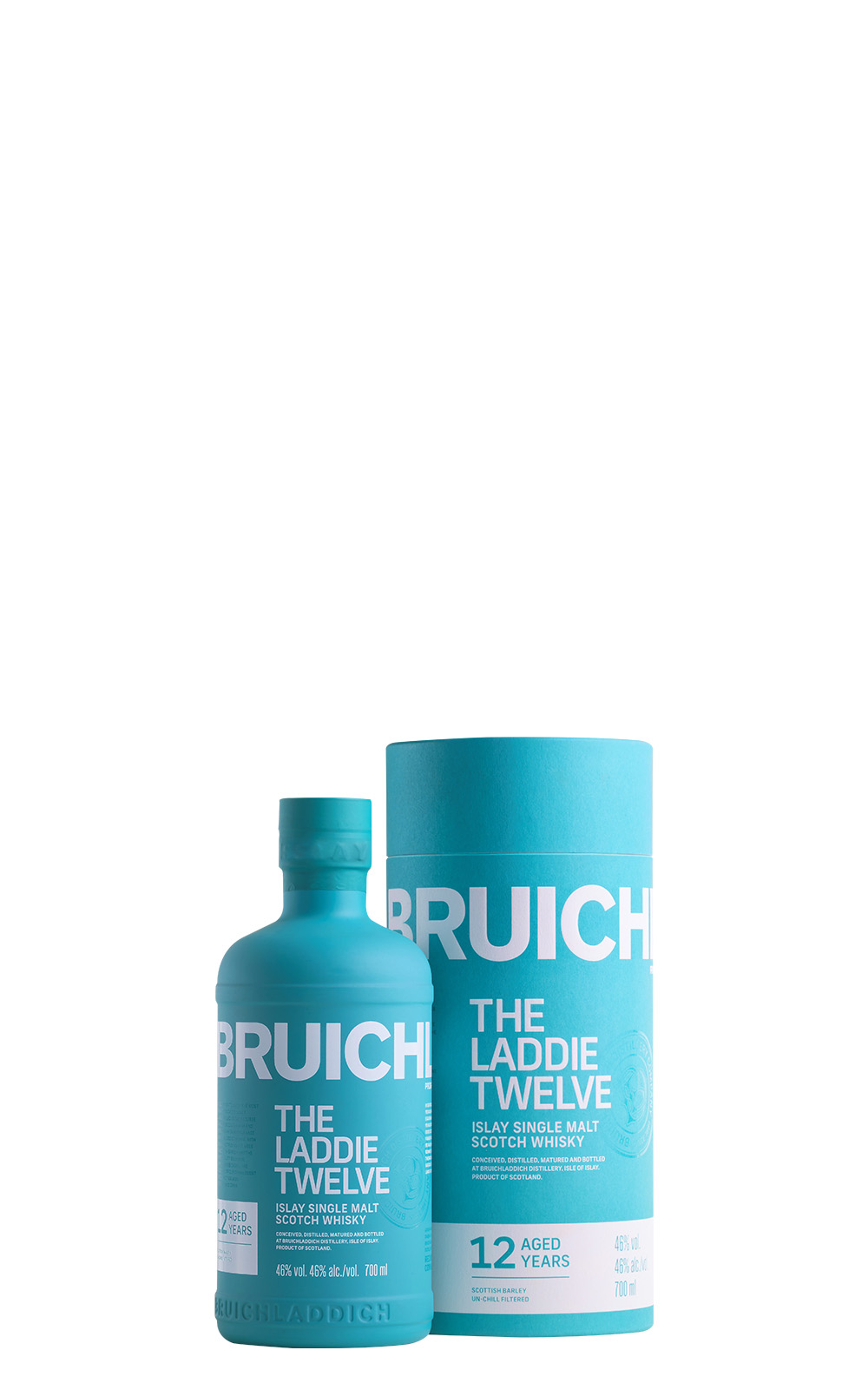 Bruichladdich Distillery The Laddie Twelve Aged 12 Years Islay Single Malt Scotch Whisky 布萊迪蒸餾廠 萊迪十二年 艾雷島 單一麥芽蘇格蘭威士忌