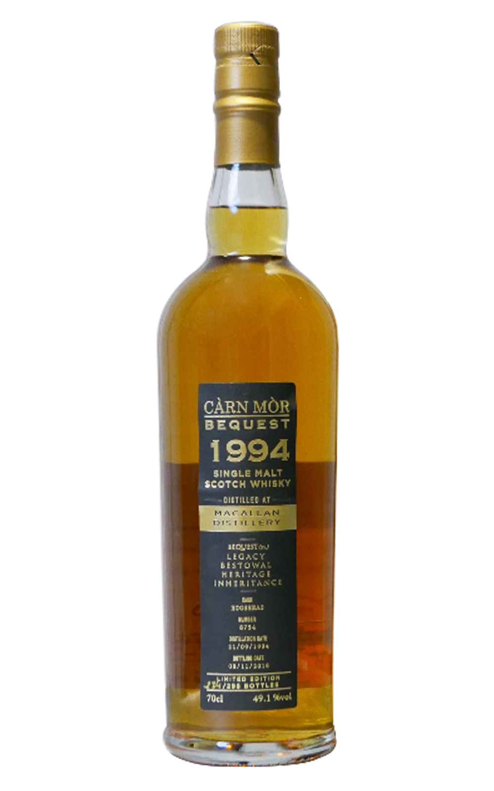 Carn Mor Carn Mor Bequest 1994 Macallan Single Malt Scotch Whisky 卡蒙獨立裝瓶廠 1994 24麥卡倫原酒