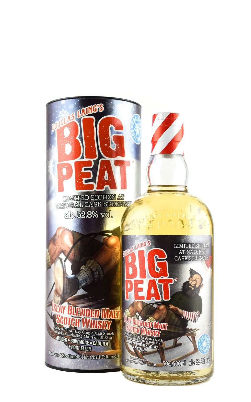 Douglas Laing Co Big Peat 2021 Christmas Limited Edition Cask Strength Islay Blended Malt Scotch Whisky 道格拉斯 蘭恩獨立裝瓶廠 泥煤哥系列 2021聖誕限量版 調和麥芽蘇格蘭威士忌原酒
