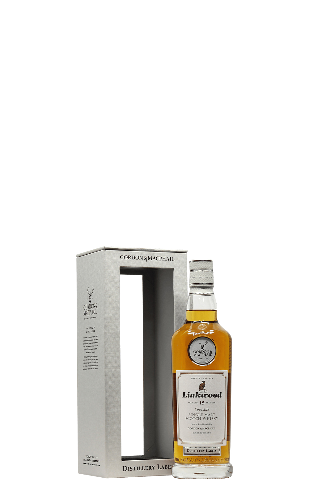 Gordon MacPhail Distillery Labels Linkwood 15 Years Old Speyside Single Malt Scotch Whisky 高登麥克菲爾 酒廠印記系列 林肯伍德 15年斯佩賽單一麥芽蘇格蘭威士忌