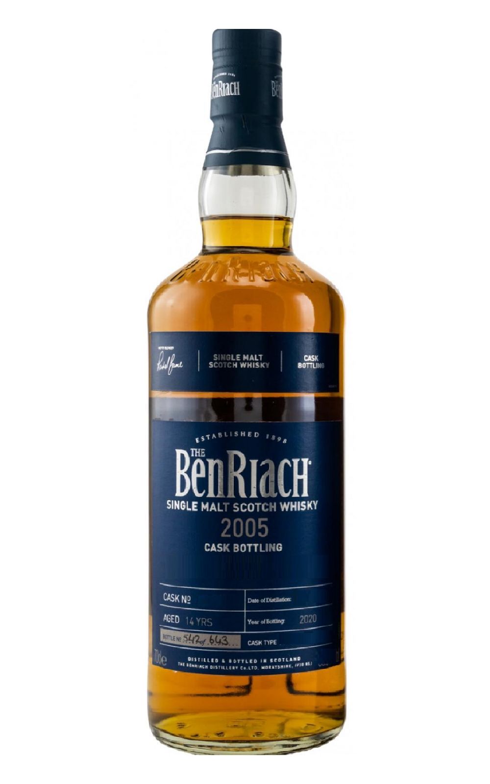 The BenRiach Single Cask Bottling 2005 6711 14 Years Single Malt Scotch Whisky 班瑞克蒸餾廠 單桶系列 2005 6711 14年單一麥芽蘇格蘭威士忌