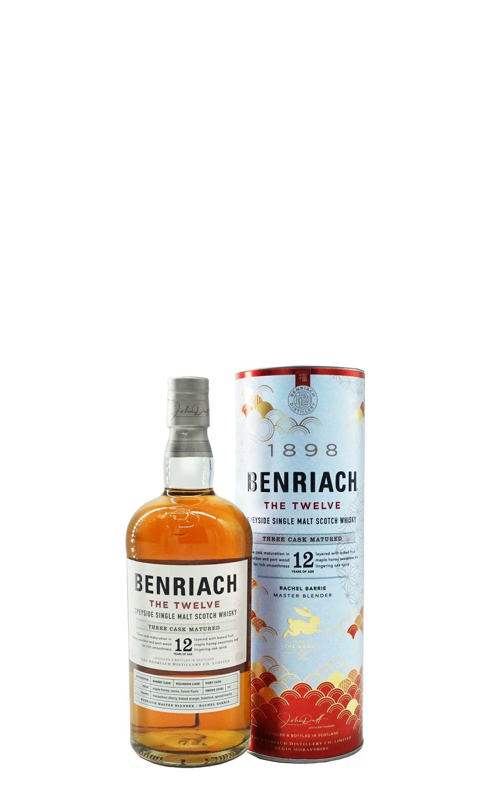 The BenRiach The Twelve Speyside Single Malt Scotch Whisky Year of The Rabbit 班瑞克蒸餾廠 12年單一麥芽蘇格蘭威士忌 兔年限定版