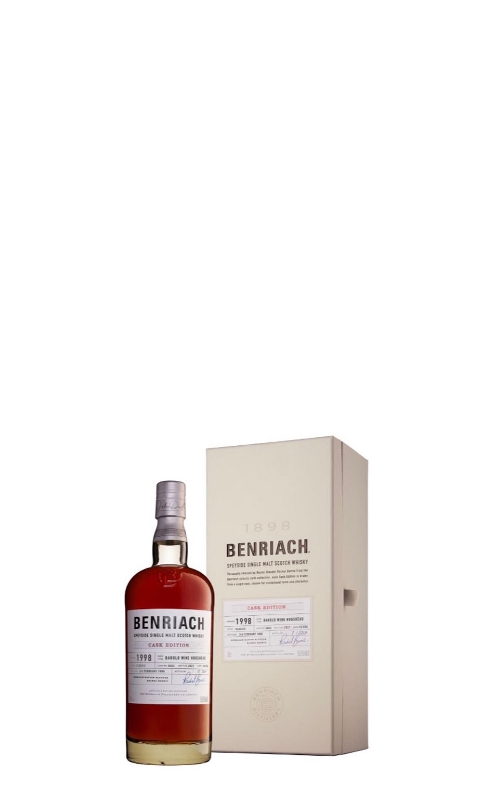 The BenRiach Cask Edition 1998 3603 23Yrs Barolo Wine Hogshead Single Malt Scotch Whisky 班瑞克蒸餾廠 單桶系列 1998 3603 23年葡萄酒桶 單一麥芽蘇格蘭威士忌