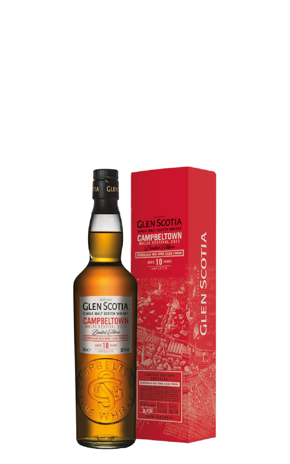 Glen Scotia Malt Festival 2021 Aged 10 Years Campbeltown Single Malt Scotch Whisky 格蘭帝 嘉年華 2021 10年坎貝爾鎮 單一麥芽蘇格蘭威士忌