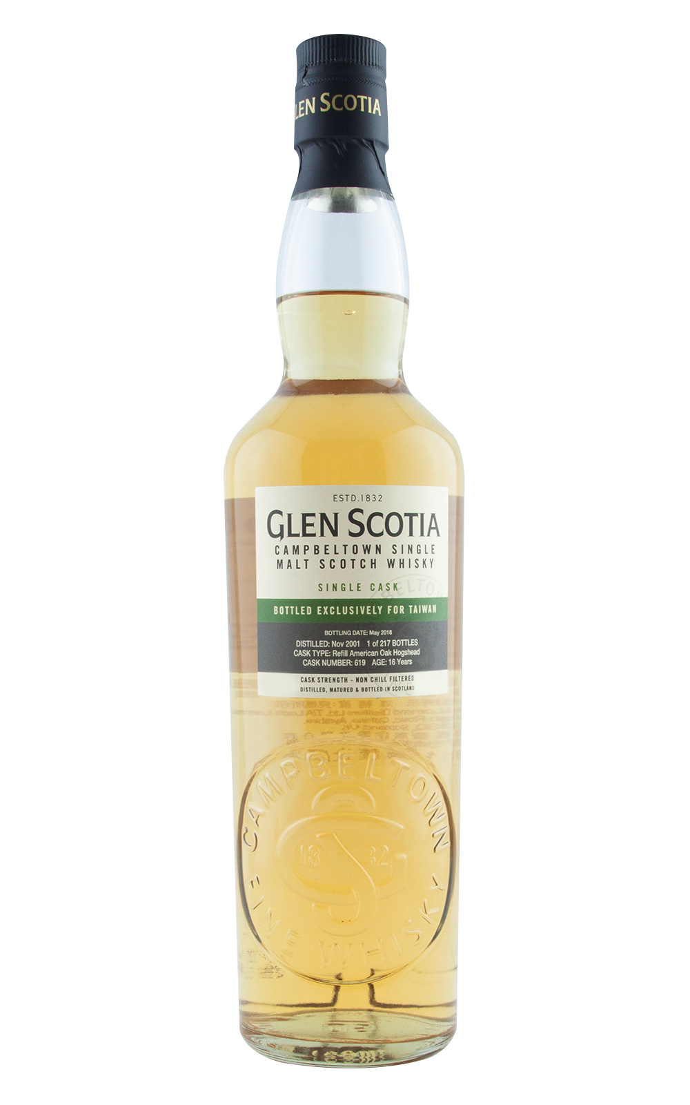 Glen Scotia 2001 619 16 Years Single Malt Scotch Whisky 格蘭帝 2001 619 16年單一麥芽蘇格蘭威士忌