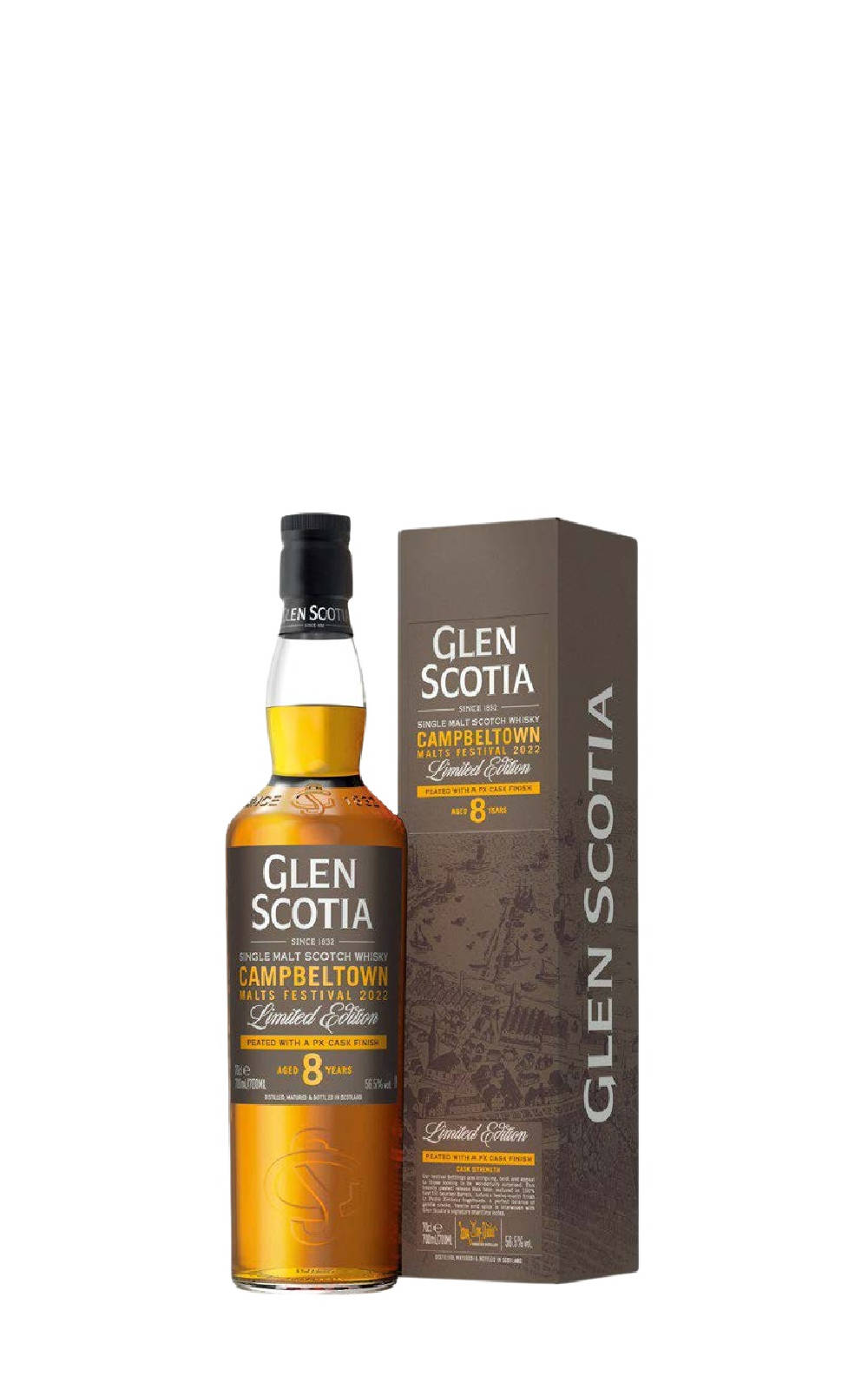 Glen Scotia Malt Festival 2022 Aged 8 Years Campbeltown Single Malt Scotch Whisky 格蘭帝蒸餾廠 嘉年華 2022 8年坎貝爾鎮 單一麥芽蘇格蘭威士忌