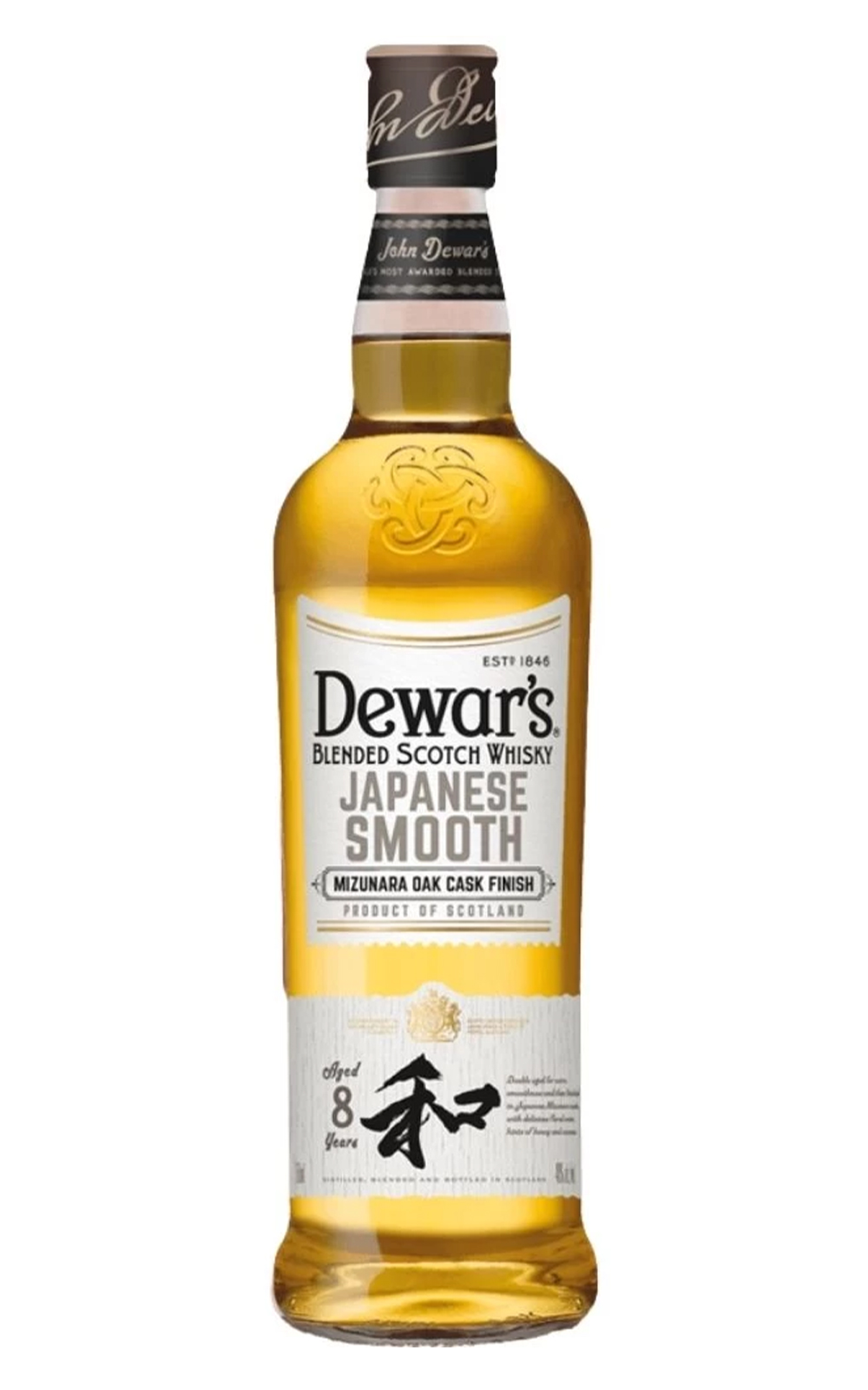 Dewar s Japanese Smooth Aged 8 Years Mizunara Oak Cask Finish Blended Scotch Whisky 帝王威士忌 醇順系列 和 8年水楢桶 調和蘇格蘭威士忌