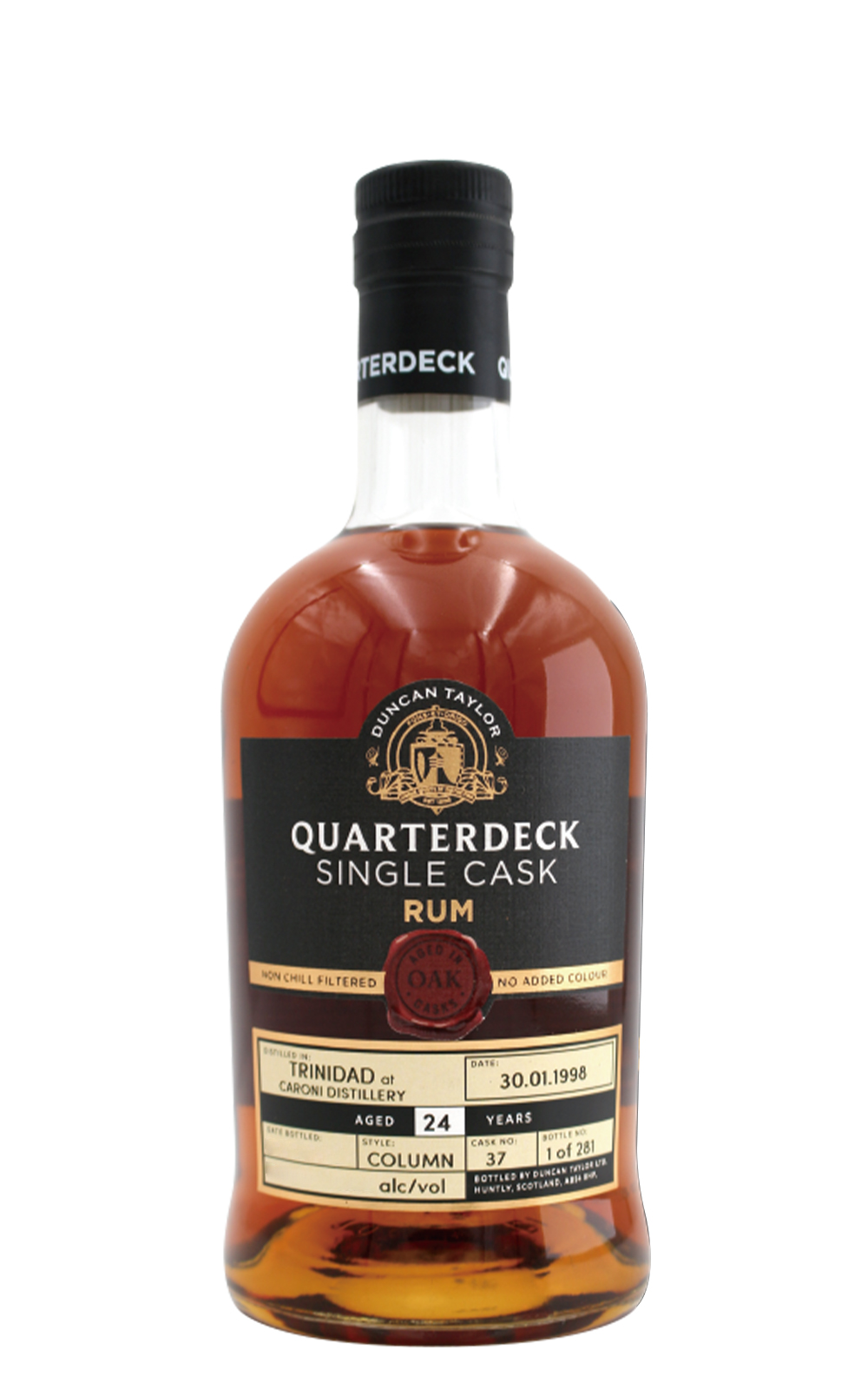 Duncan Taylor Scotch Whisky Caroni Distillery Aged 24 Years Quarterdeck Single Cask Trinidad Rum 鄧肯 泰勒威士忌 卡諾尼 24 單桶 千里達島蘭姆酒