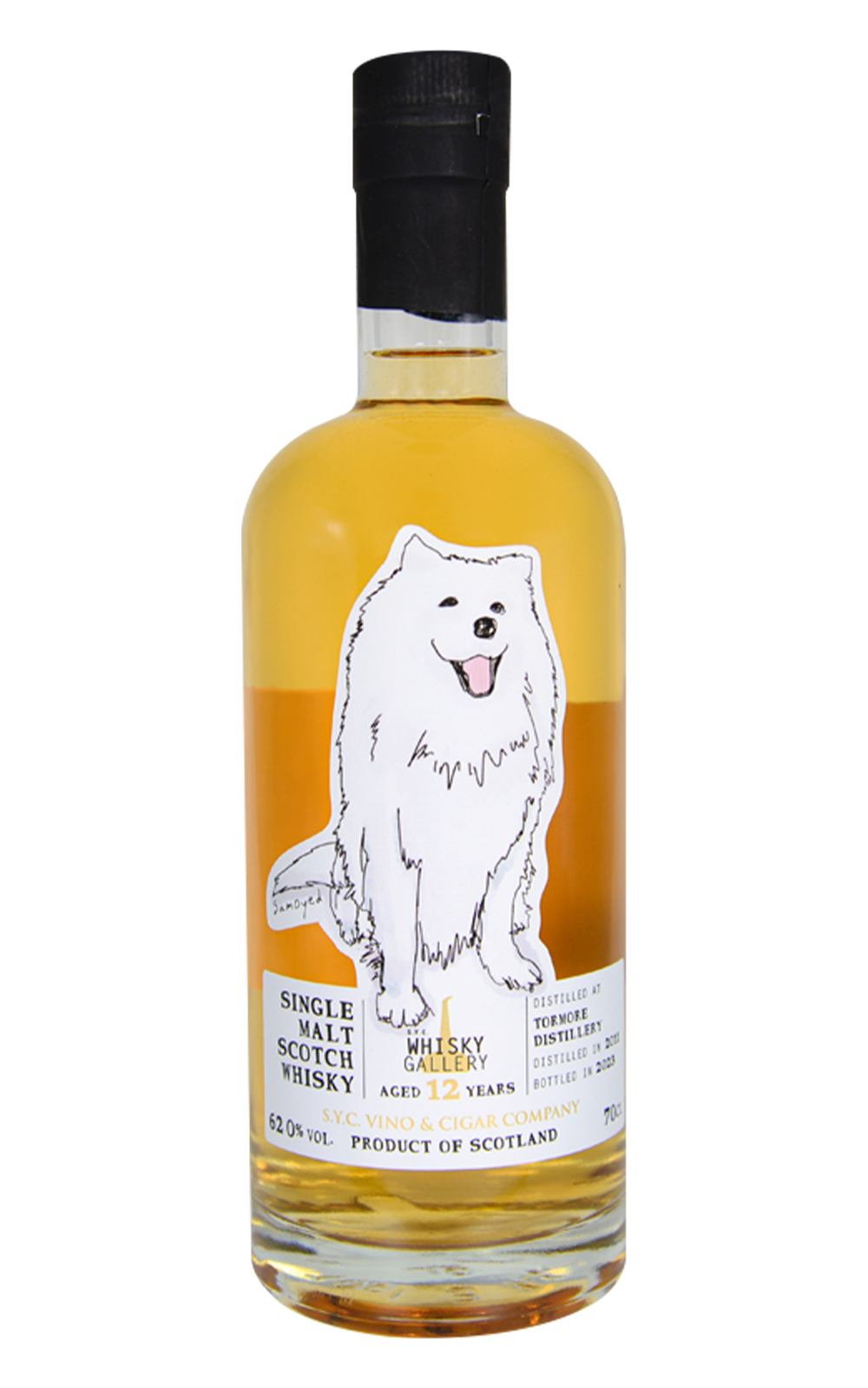 Whisky Gallery Dog Gallery Samoyed Tormore 2011 Single Malt Scotch Whisky 醉美威士忌 有狗讚系列 薩摩耶 托摩 2011 12年單一麥芽蘇格蘭威士忌原酒