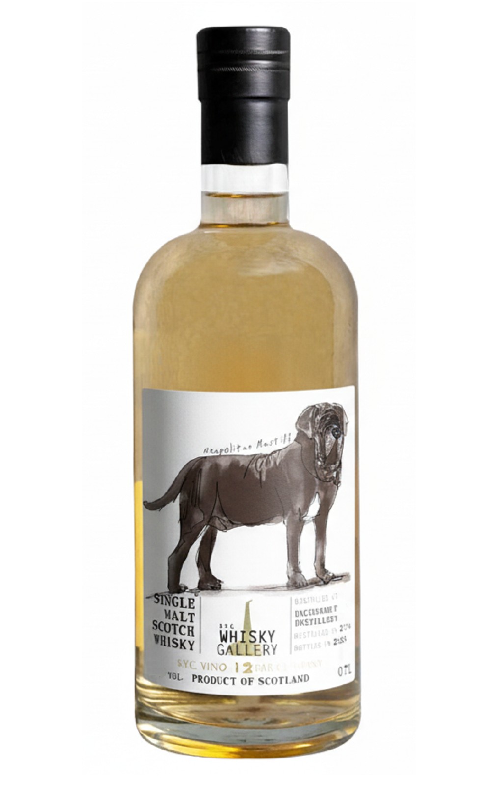 Whisky Gallery Dog Gallery Neapolitan Mastiff Inchgower 2012 Single Malt Scotch Whisky 醉美威士忌 有狗讚系列 那不勒斯獒犬 英呎高爾 2012 12年單一麥芽蘇格蘭威士忌原酒