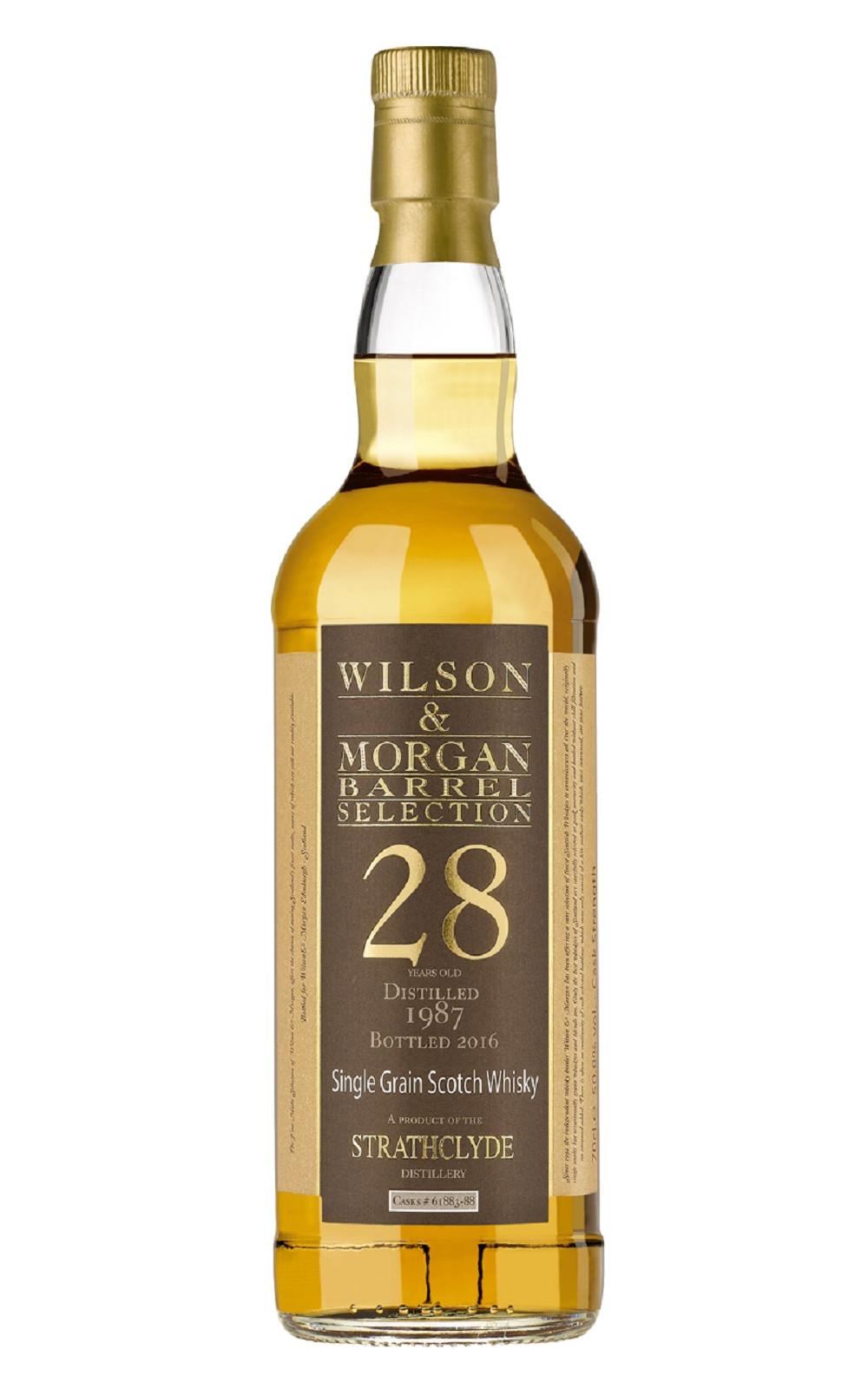 Wilson Morgan Barrel Selection Strathclyde 1987 28 Years Old Cask Strength Single Grain Scotch Whisky 威爾森 x 摩根獨立裝瓶廠 史拉斯克德 1987 28年單一穀物蘇格蘭威士忌原酒