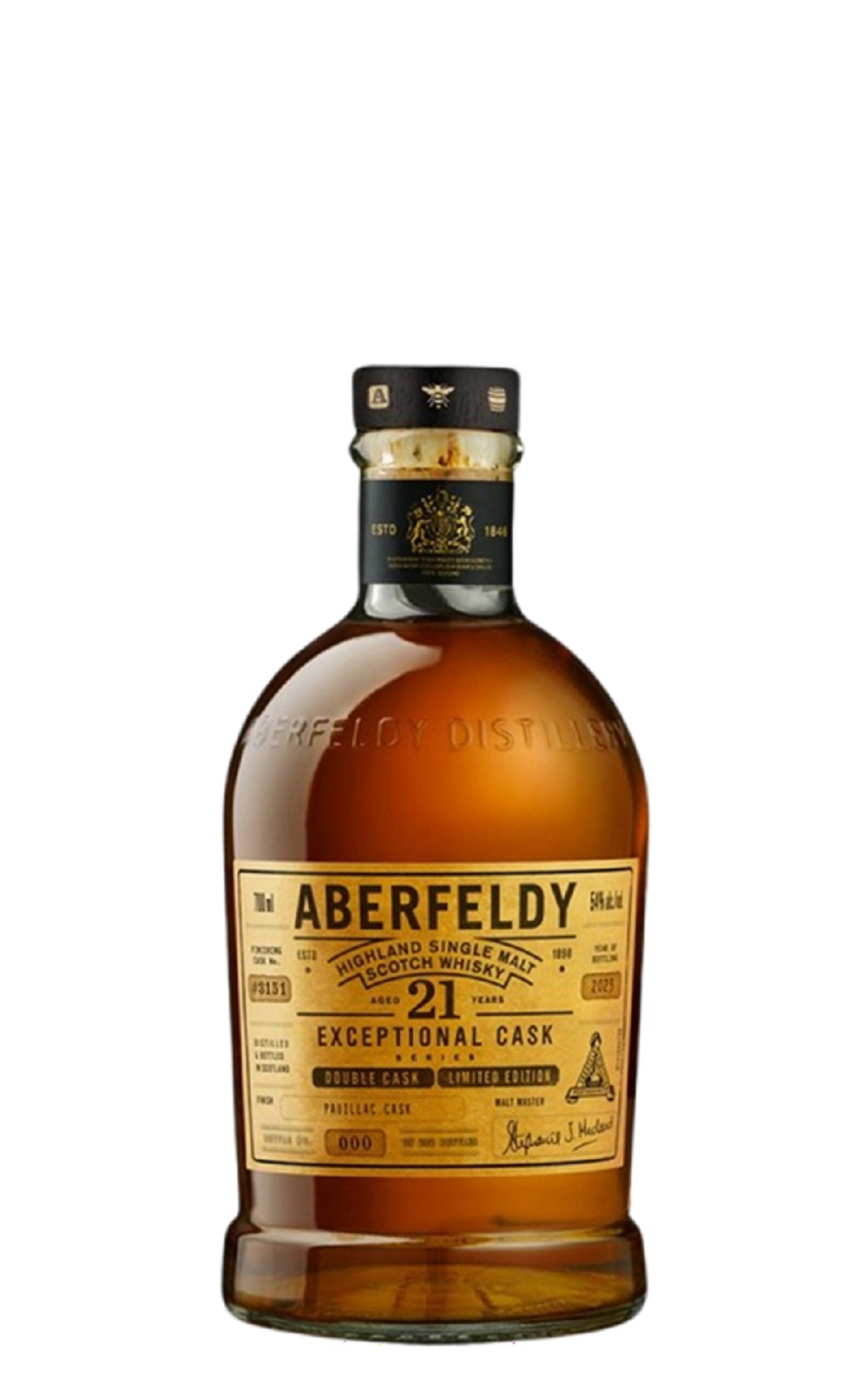 Aberfeldy Exceptional Cask Series Aged 21 Years Pauillac Casks Finish Single Malt Scotch Whisky Cask Strength 艾柏迪 傑出桶陳系列 21年波雅克紅酒桶 單一麥芽蘇格蘭威士忌原酒