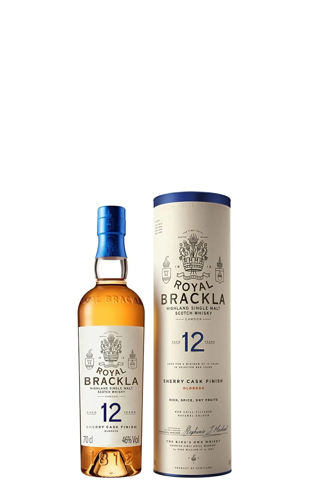 Royal Brackla Aged 12 Years Highland Single Malt Scotch Whisky 新版 皇家柏克萊 12年單一麥芽蘇格蘭威士忌 新版