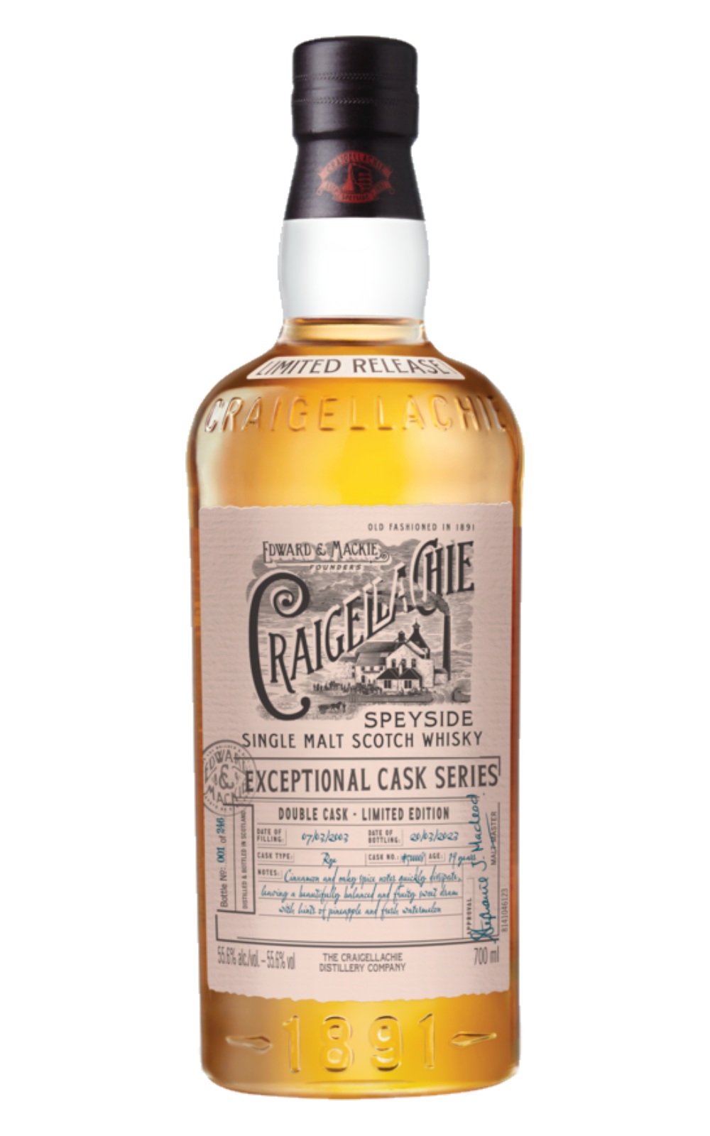 Craigellachie Distillery Exceptional Cask Series 19 Years Old Rye Cask Finish Single Malt Scotch Whisky Cask Strength 魁列奇蒸餾廠 傑出桶陳系列 19年裸麥過桶 單一麥芽蘇格蘭威士忌原酒