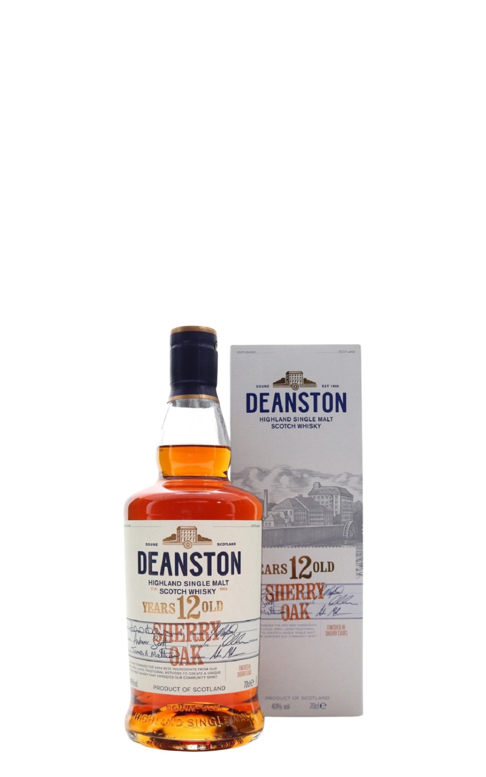 Deanston Sherry Oak 12 Years Old Single Malt Scotch Whisky 汀士頓 雪莉桶12年單一麥芽蘇格蘭威士忌