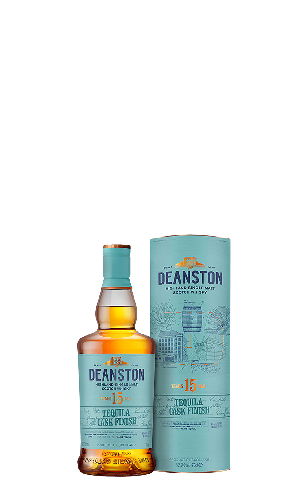 Deanston Tequila Cask Finish 15 Years Old Highland Single Malt Scotch Whisky 汀士頓 龍舌蘭酒桶15年 單一麥芽蘇格蘭威士忌