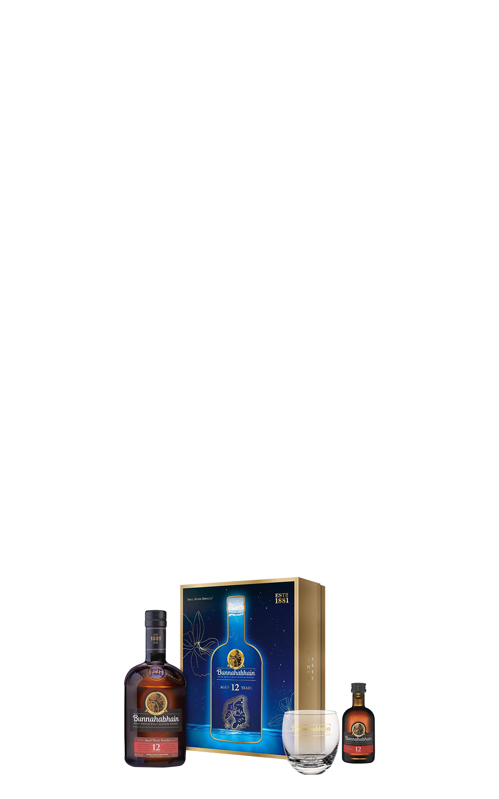 Bunnahabhain Aged 12 Years Single Malt Scotch Whisky 2023 Chinese New Year Gift Set 布納哈本 12年單一麥芽蘇格蘭威士忌 2023 春節禮盒