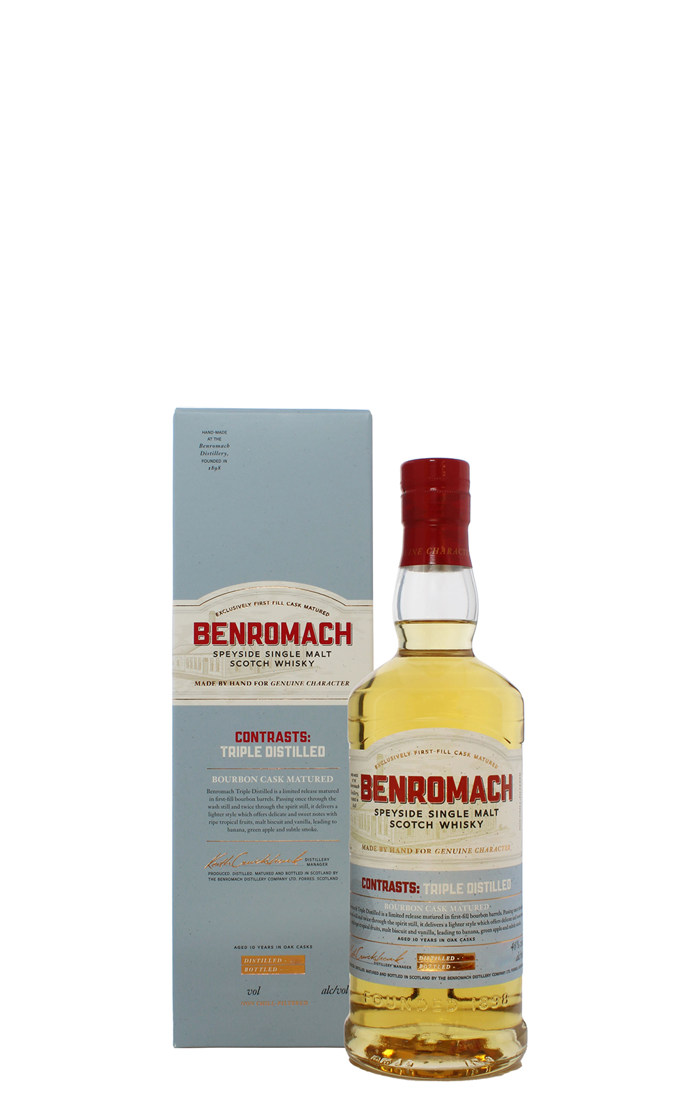 Benromach Contrasts Triple Distilled Speyside Single Malt Scotch Whisky 百樂門 對比系列 三次蒸餾 斯佩賽 單一麥芽蘇格蘭威士忌