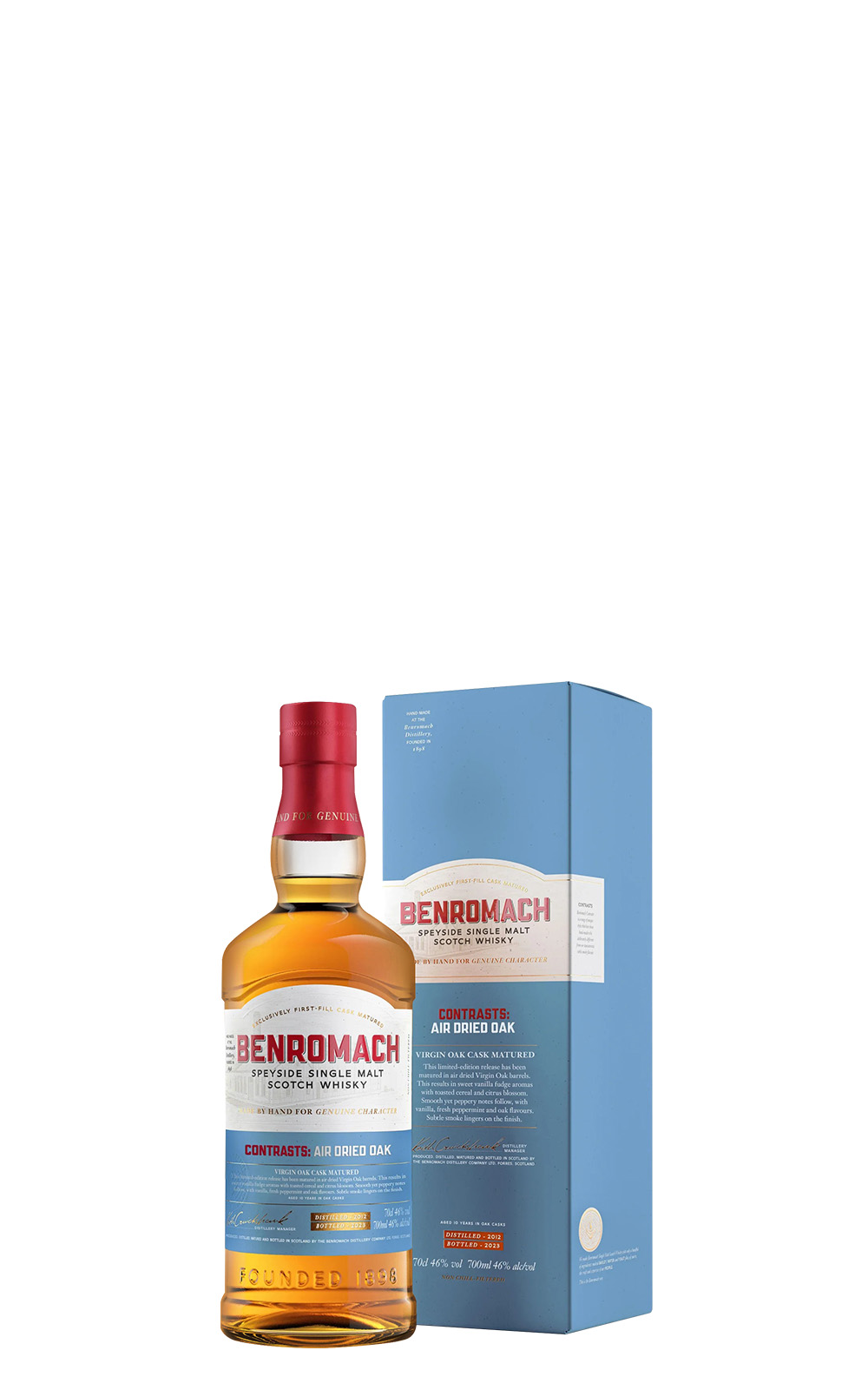 Benromach Contrasts Air Dried Oak Speyside Single Malt Scotch Whisky 百樂門 對比系列 風乾橡木桶 斯佩賽 單一麥芽蘇格蘭威士忌